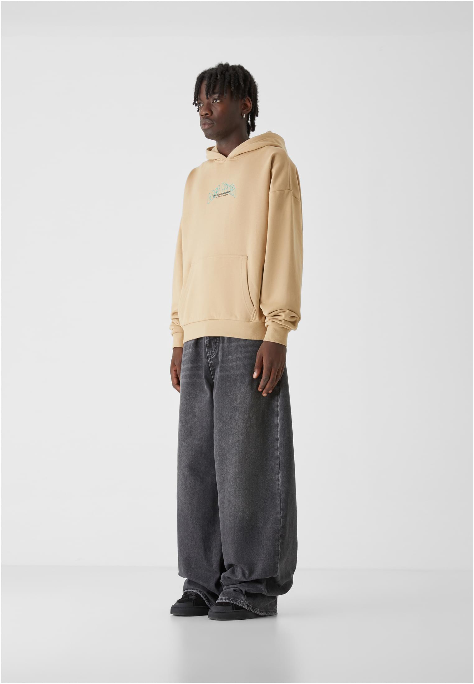 Lost Youth Felpa con cappuccio LY CLOUD unionbeige