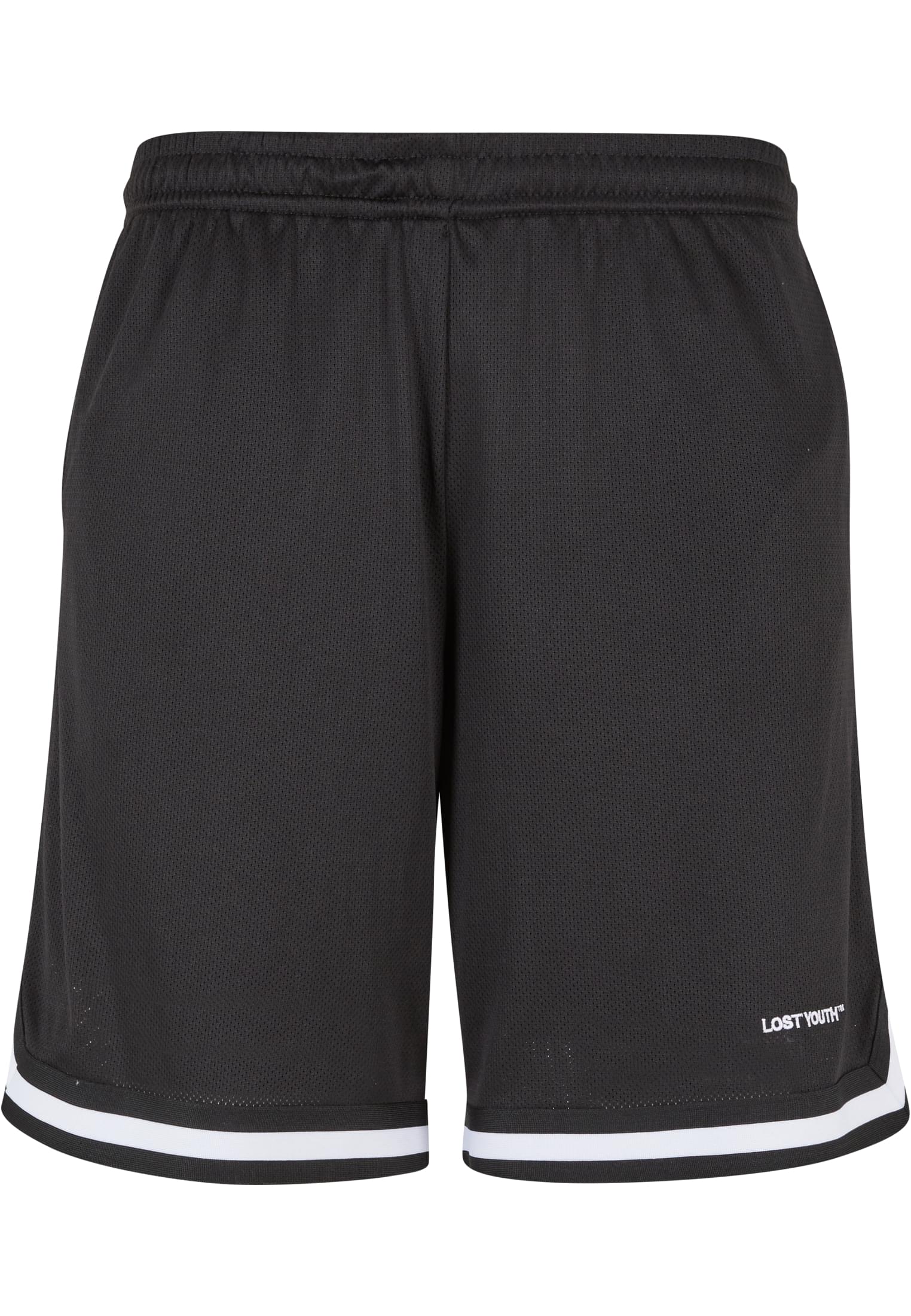 Lost Youth Pantaloncini LY MESH "LOST YOUTH" black-white
