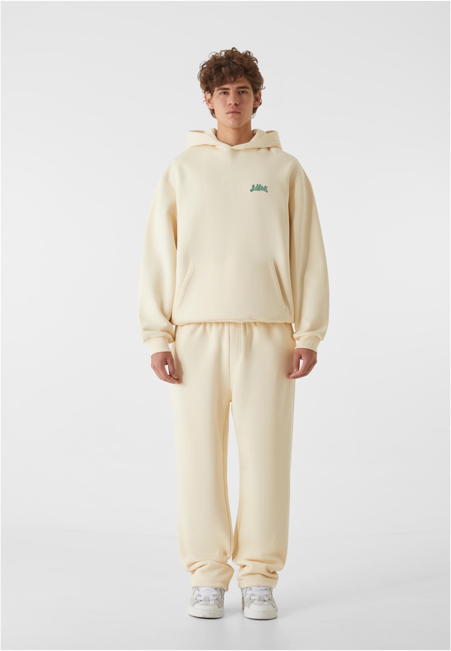 Lost Youth Felpa con cappuccio OVERSIZED COVER STORY whitesand