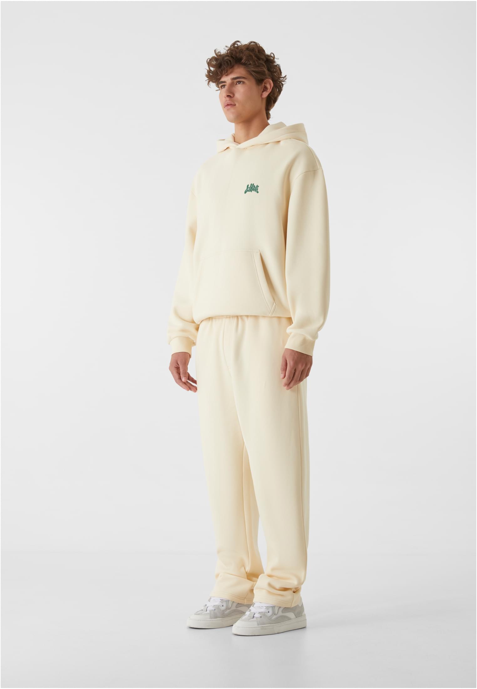 Lost Youth Felpa con cappuccio OVERSIZED COVER STORY whitesand