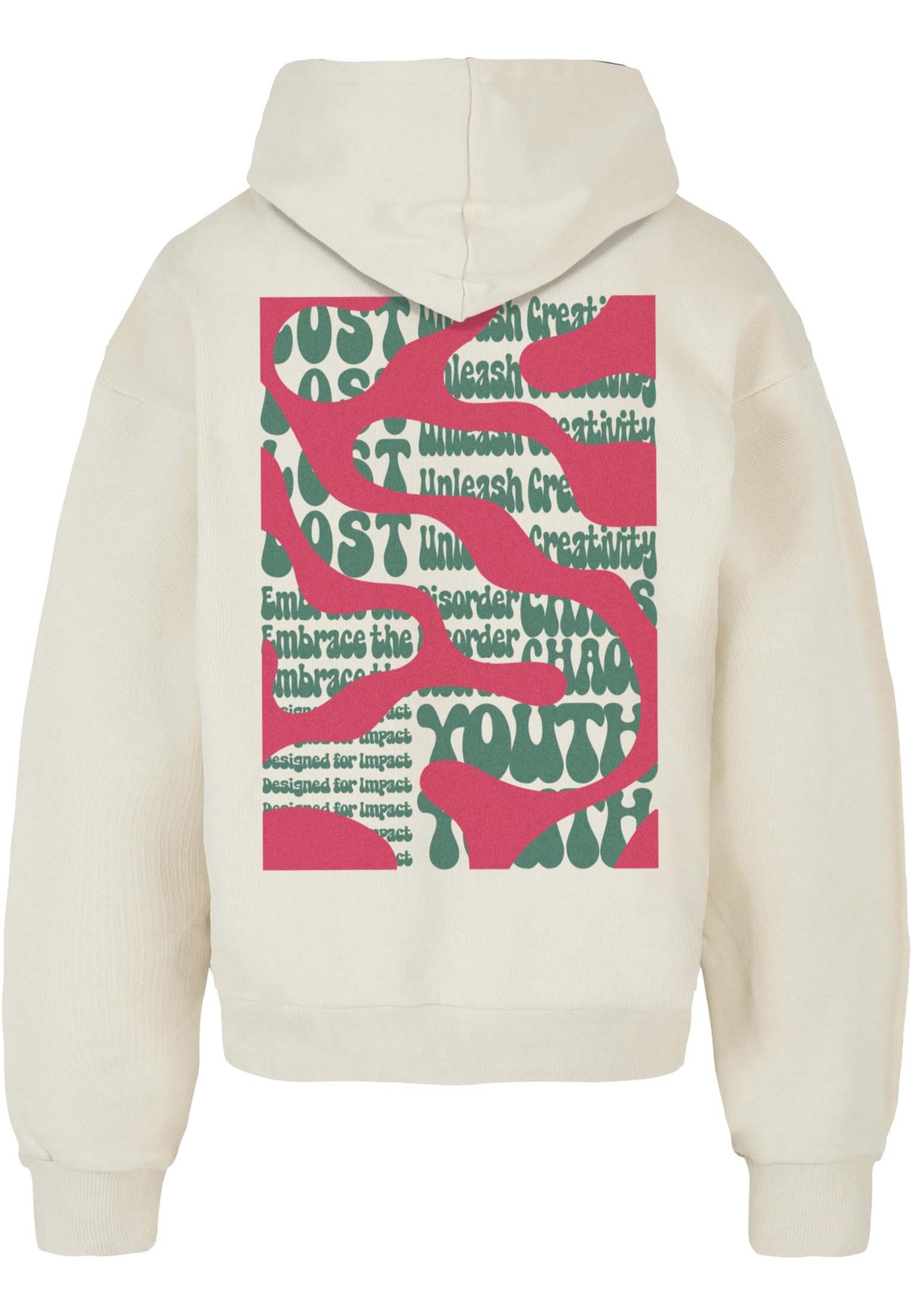 Lost Youth Felpa con cappuccio OVERSIZED COVER STORY whitesand