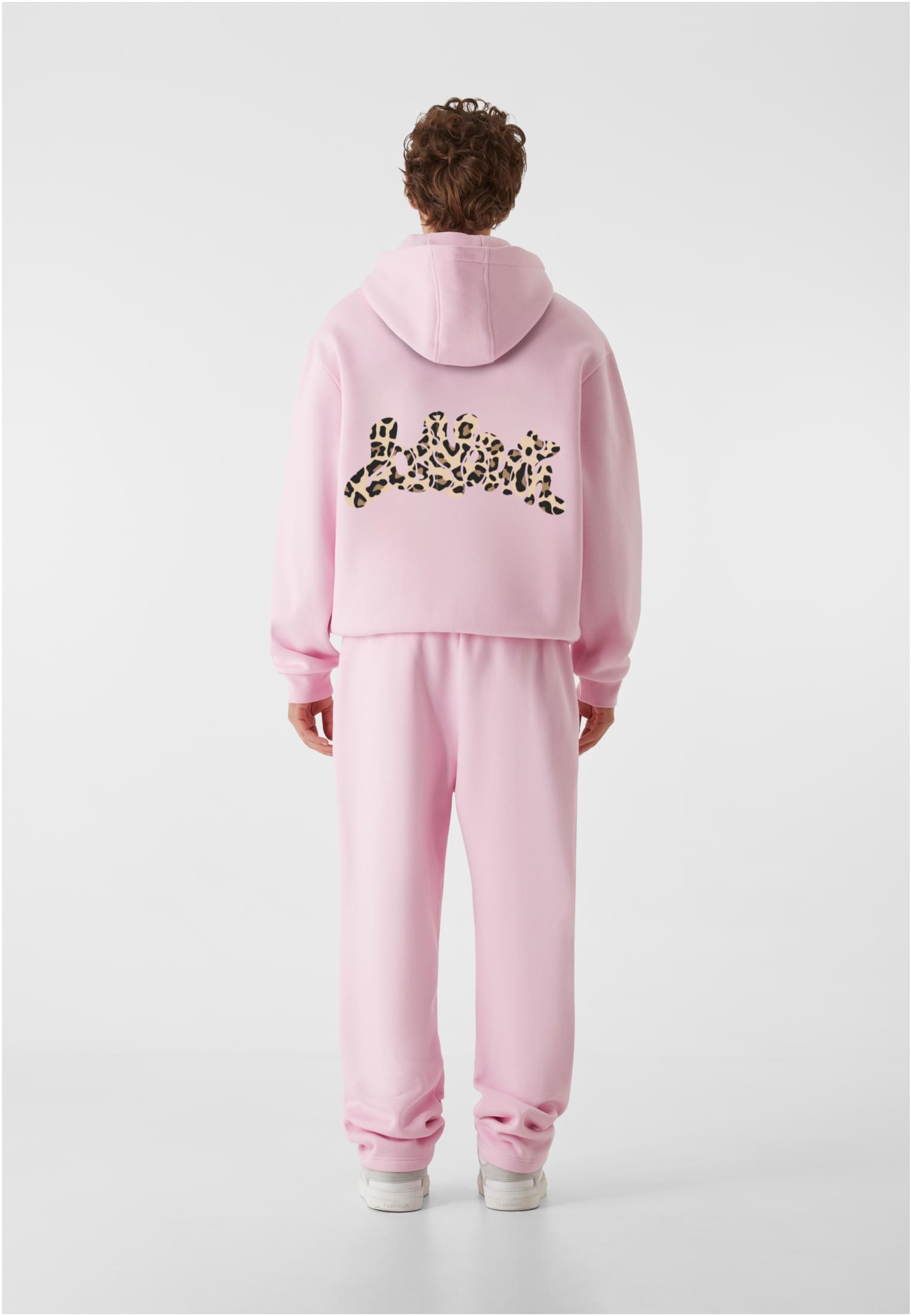 Lost Youth Felpa con cappuccio OVERSIZED WILD AT HEART softpink