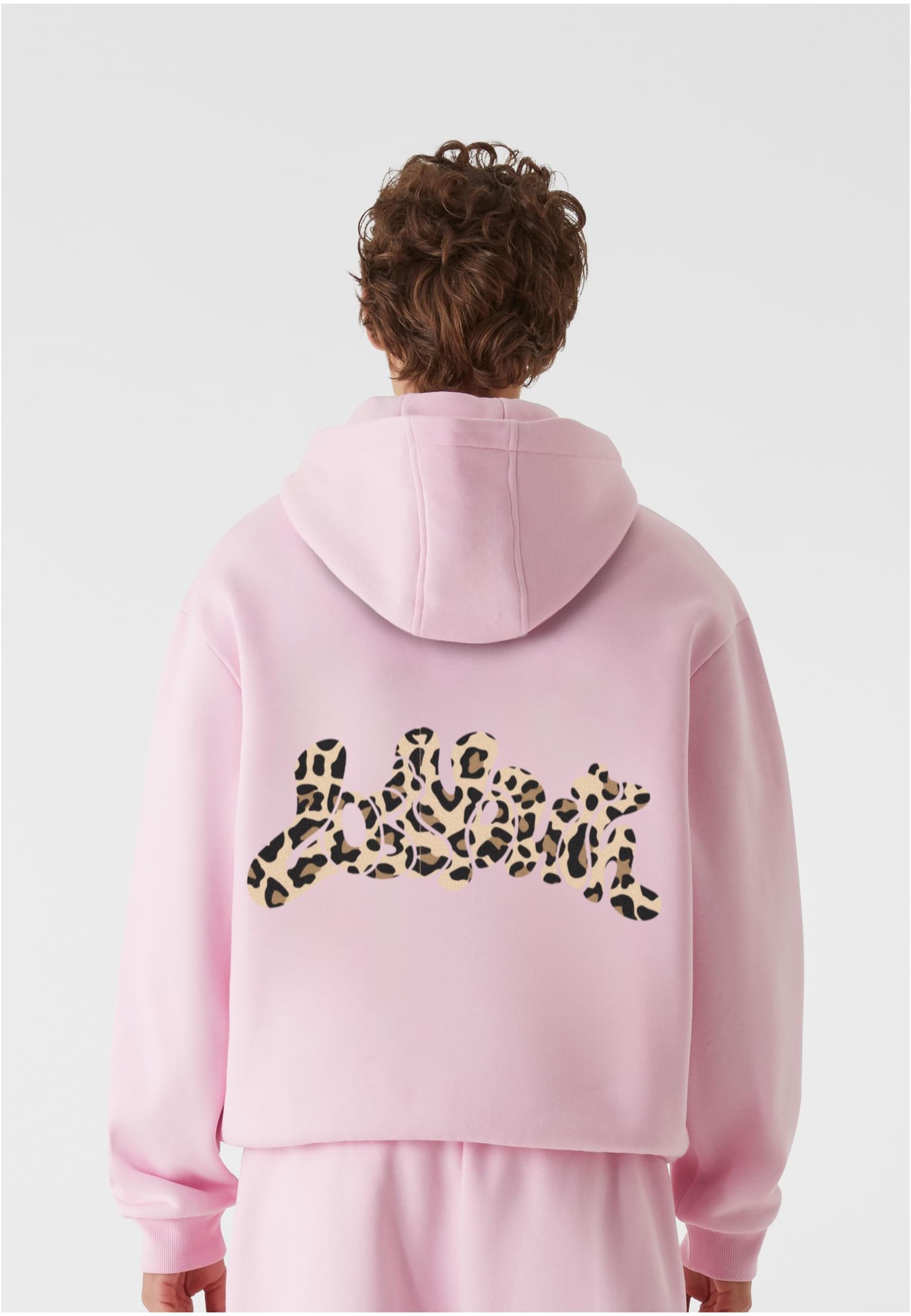Lost Youth Felpa con cappuccio OVERSIZED WILD AT HEART softpink