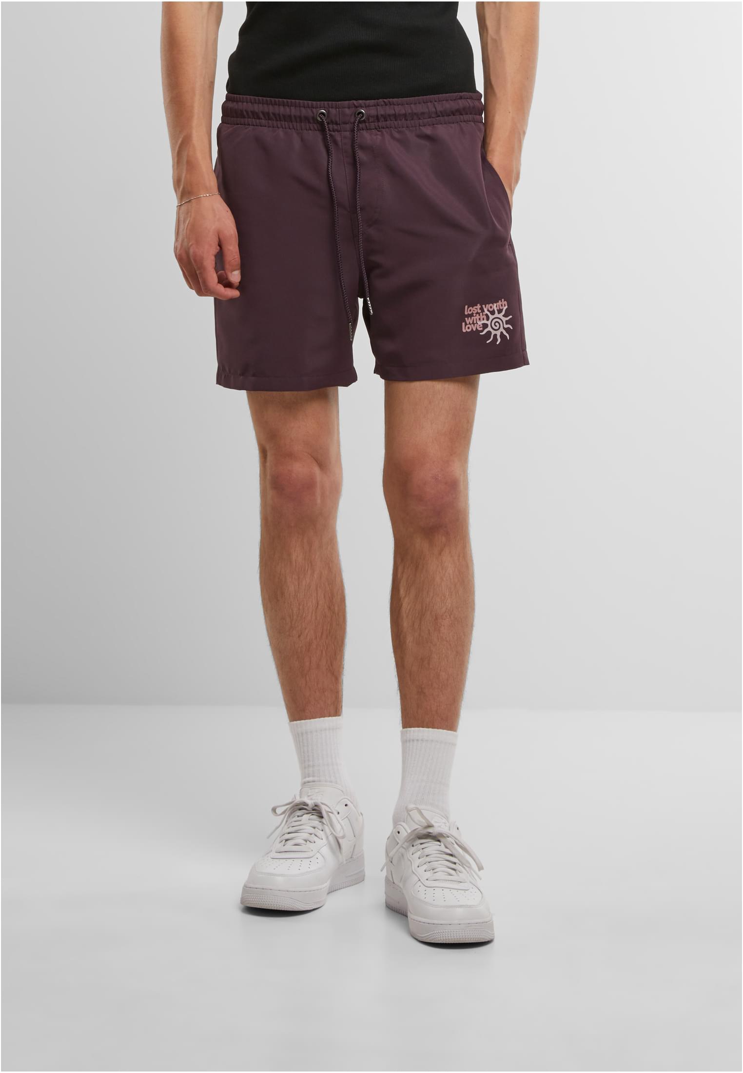 Lost Youth Pantaloncini Swim With Love plumpurple