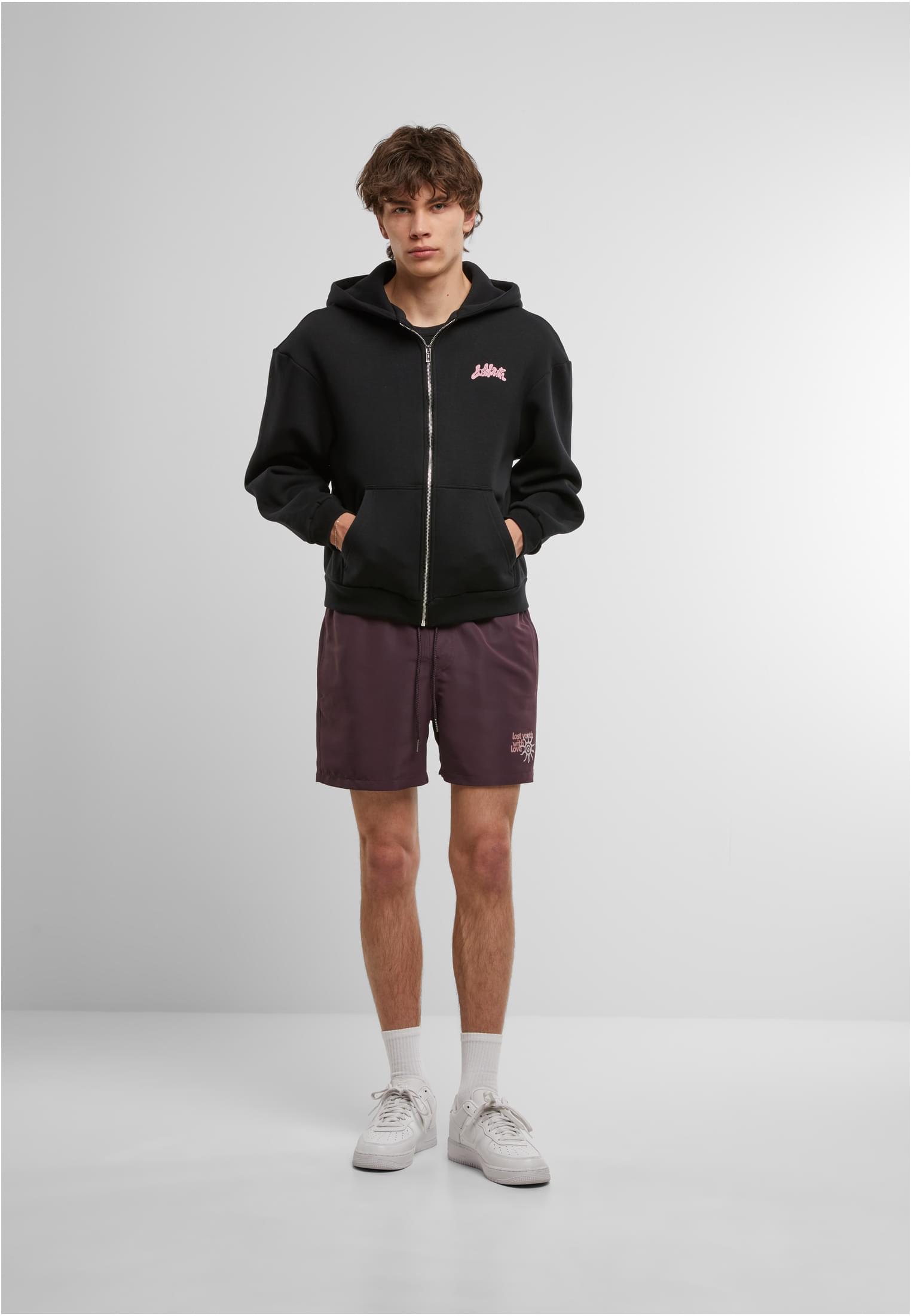 Lost Youth Pantaloncini Swim With Love plumpurple