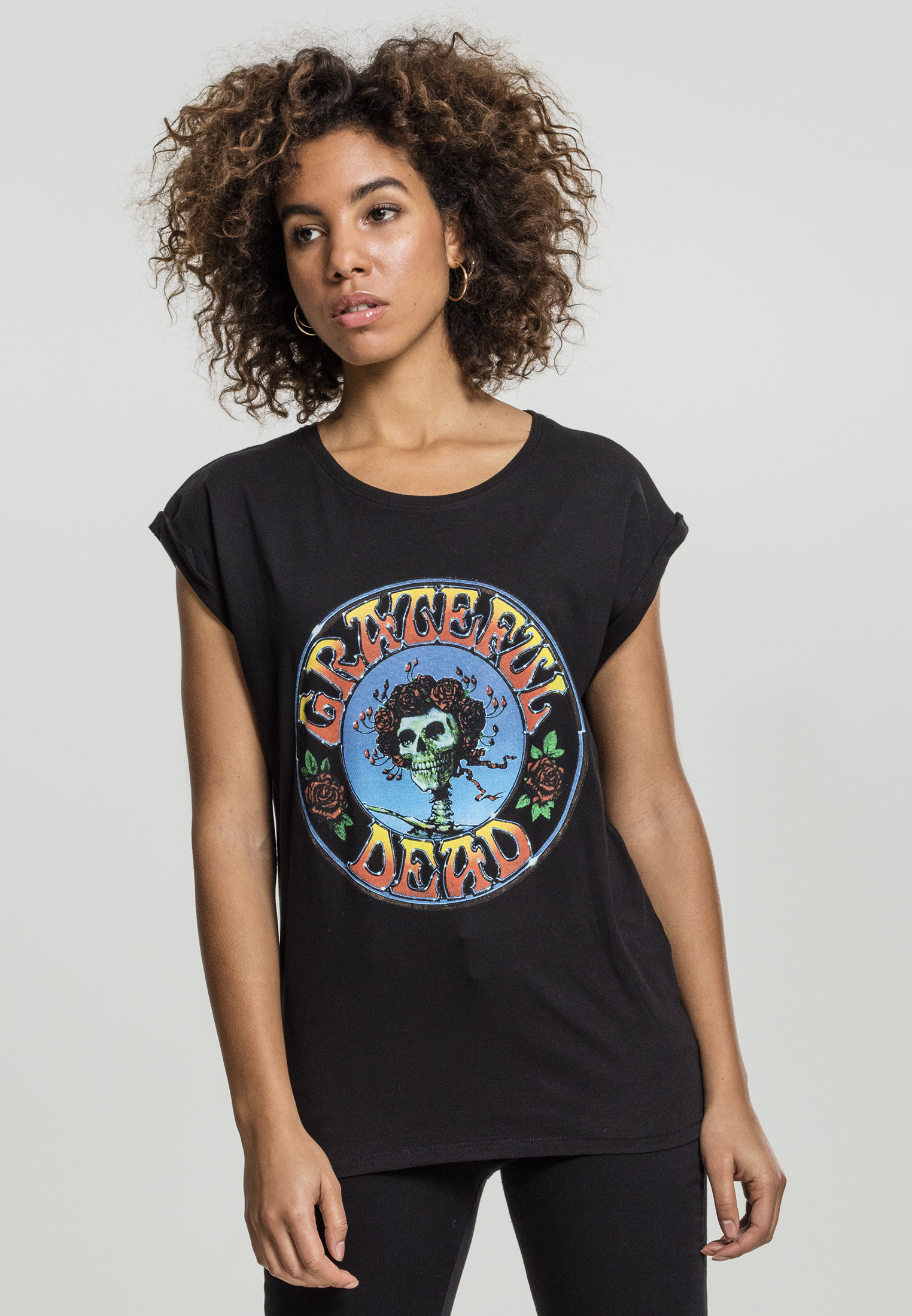 Ladies Grateful Dead Head Tee-MC119