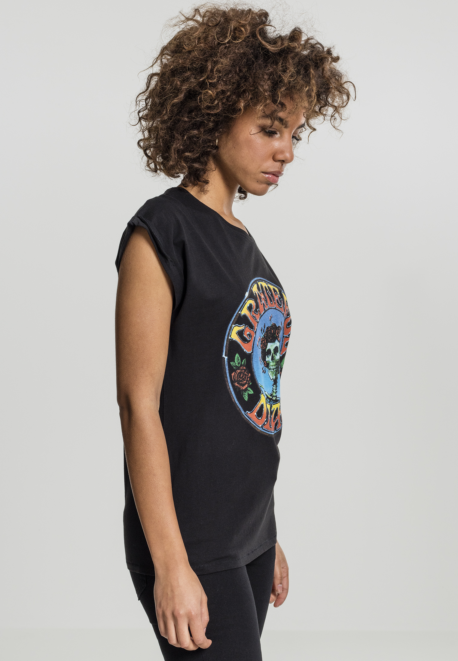 Ladies Grateful Dead Head Tee-MC119