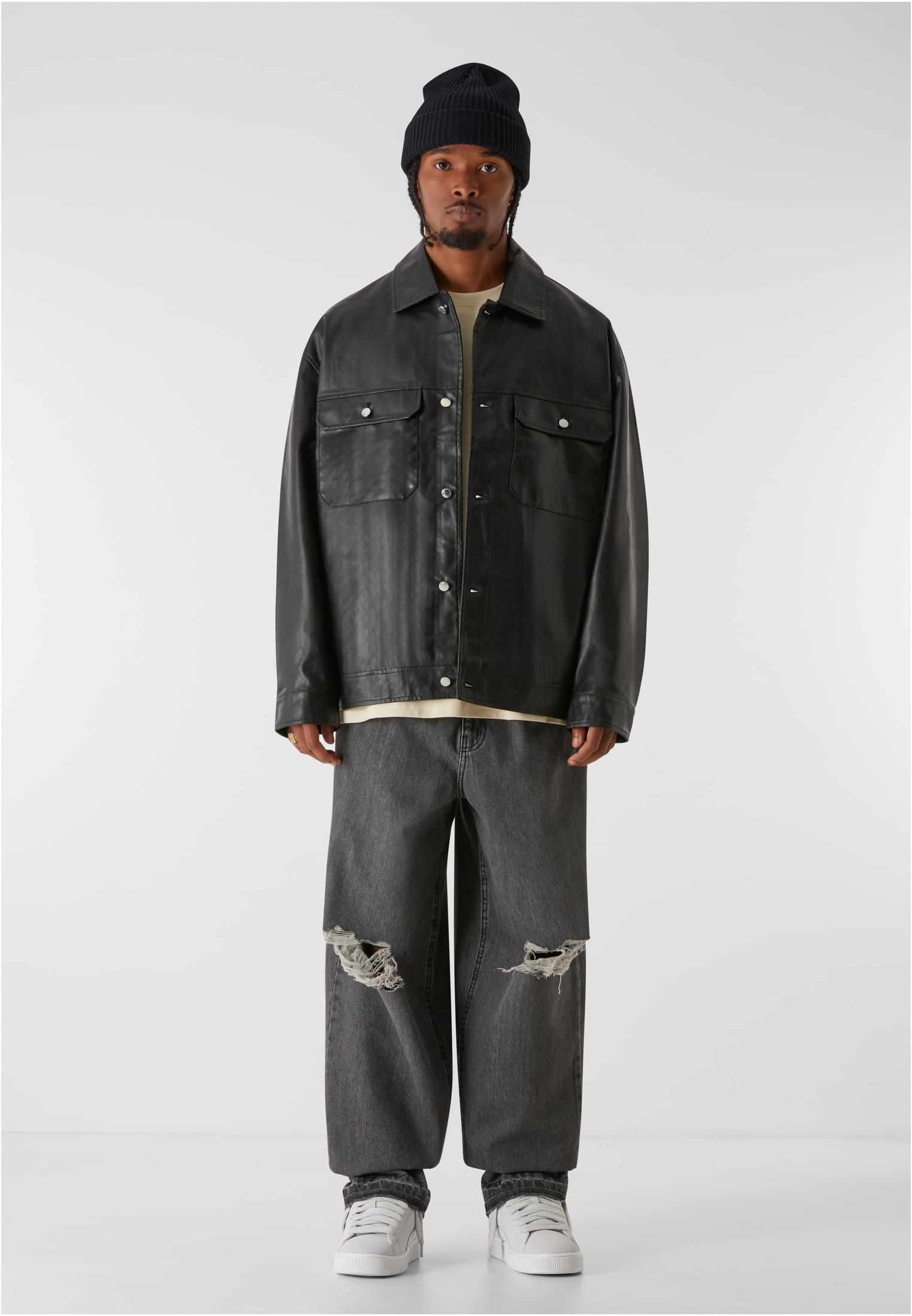 MJ GONZALES Giacca MJG IMITATION LEATHER