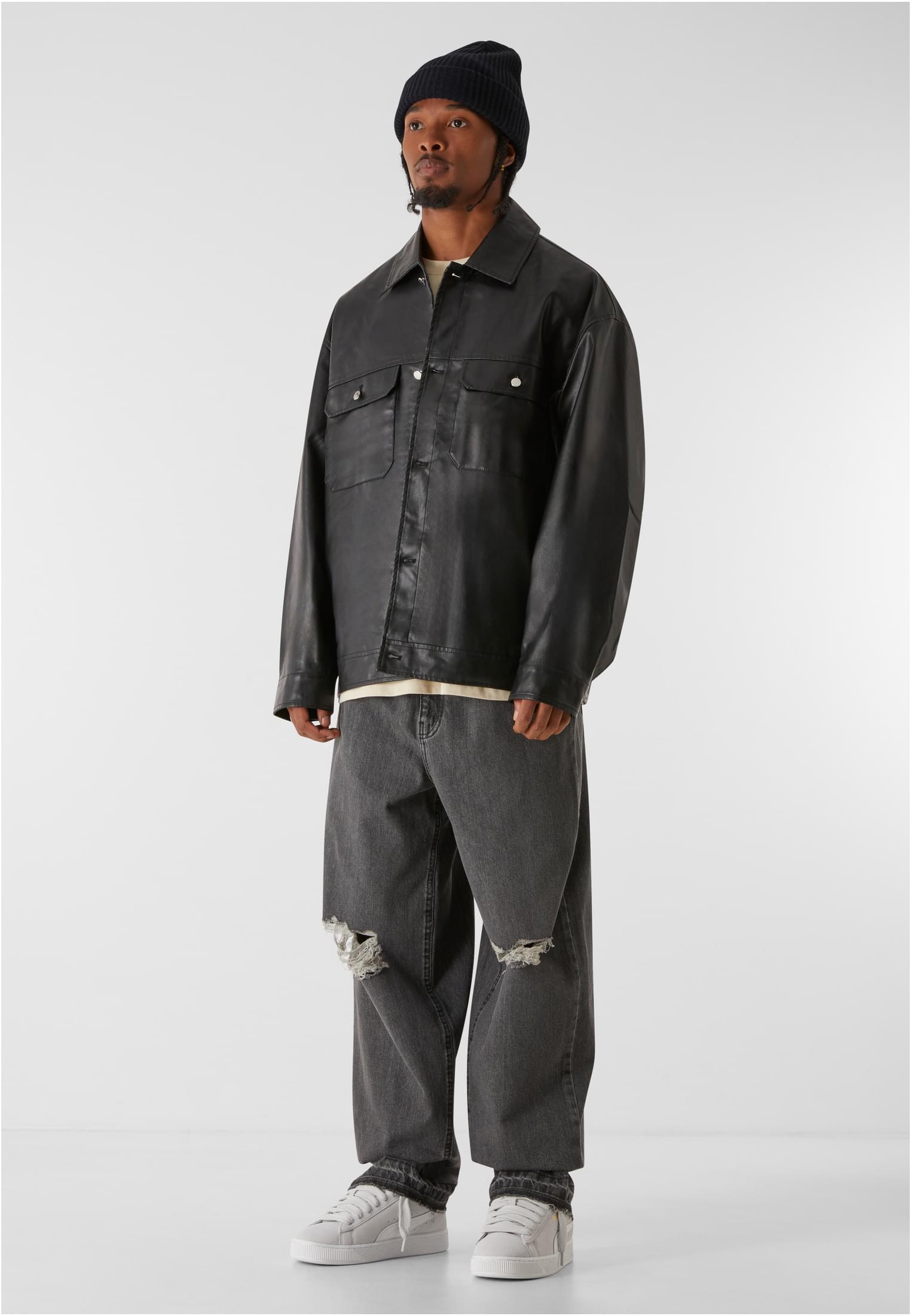 MJ GONZALES Giacca MJG IMITATION LEATHER