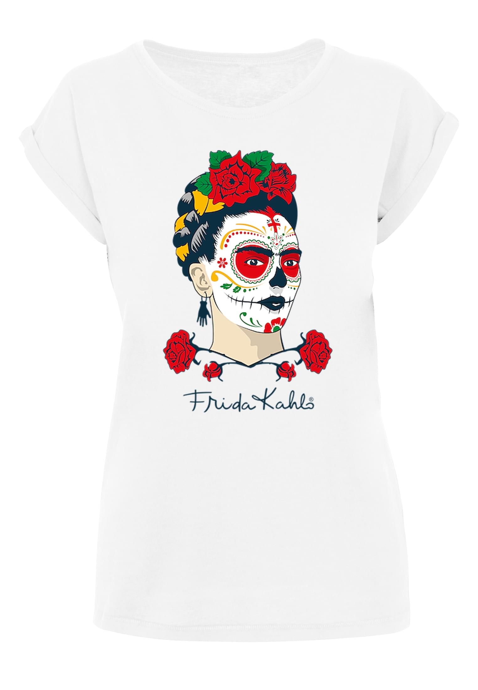 Merchcode Ladies Maglietta Frida Kahlo Dia de los muertos