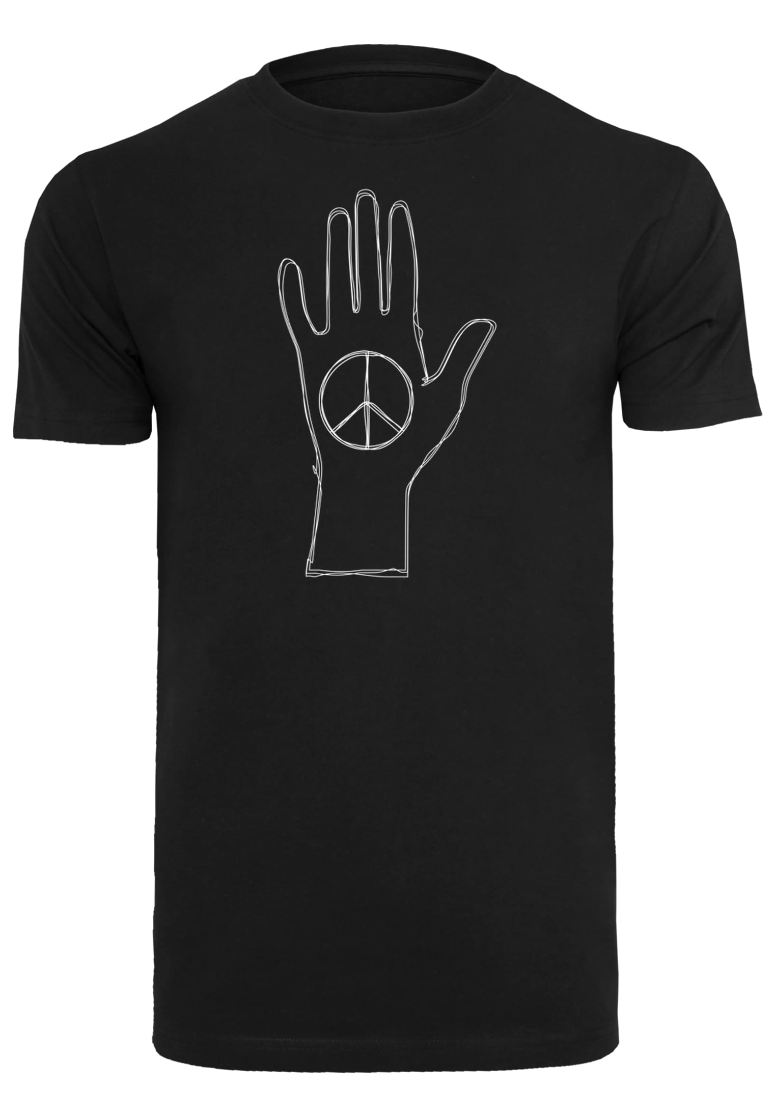 Merchcode Maglietta Peace Scribble Hand Round Neck