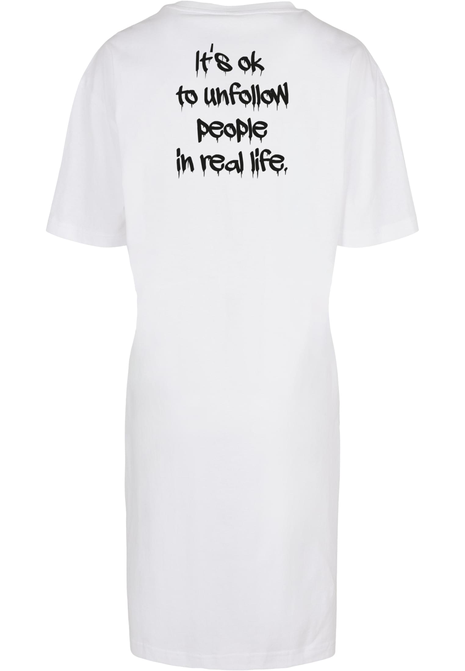 Merchcode Ladies Maglietta Unfollow Essentials Oversized Slit