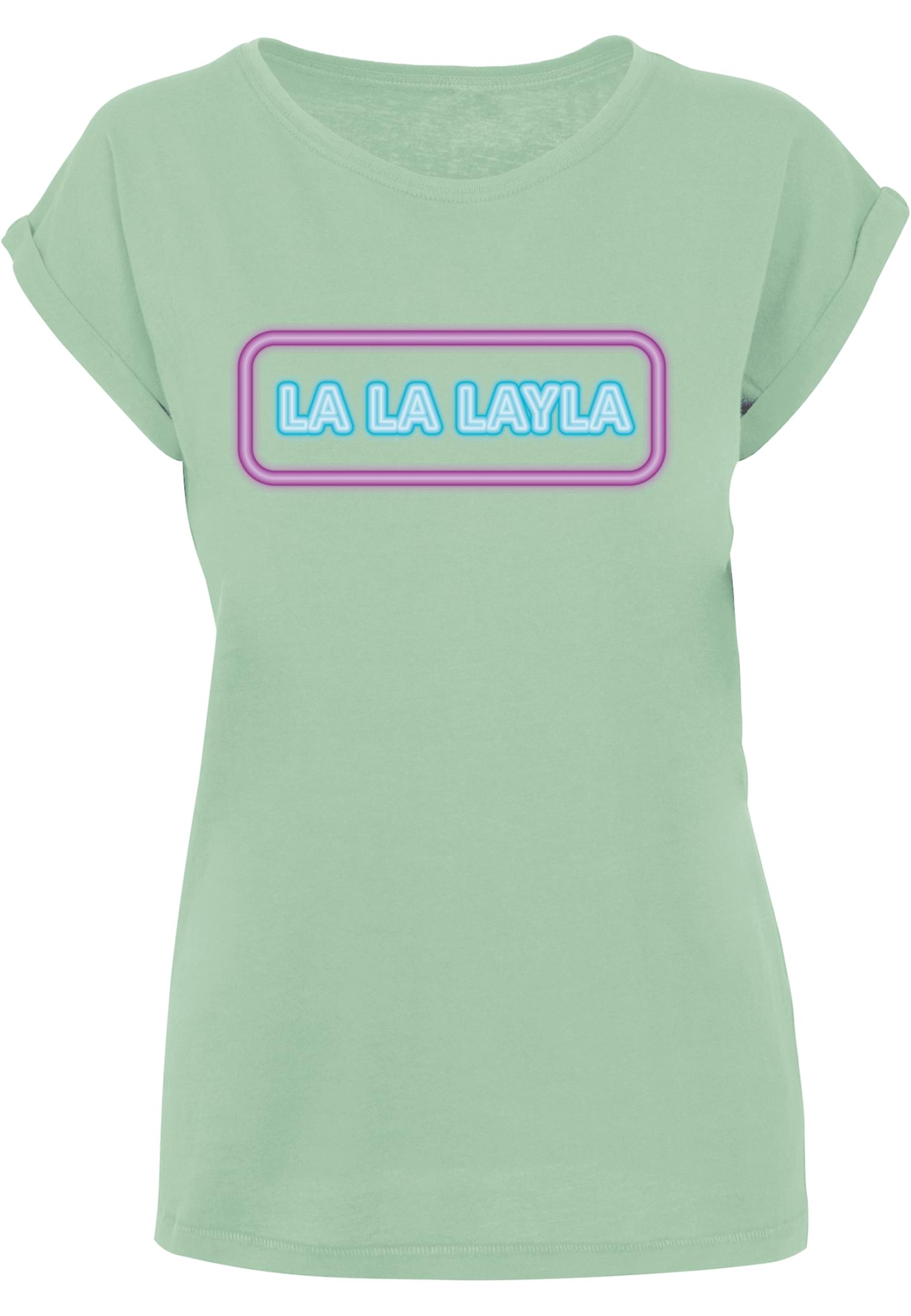Merchcode Ladies Maglietta LA LA LAYLA neo