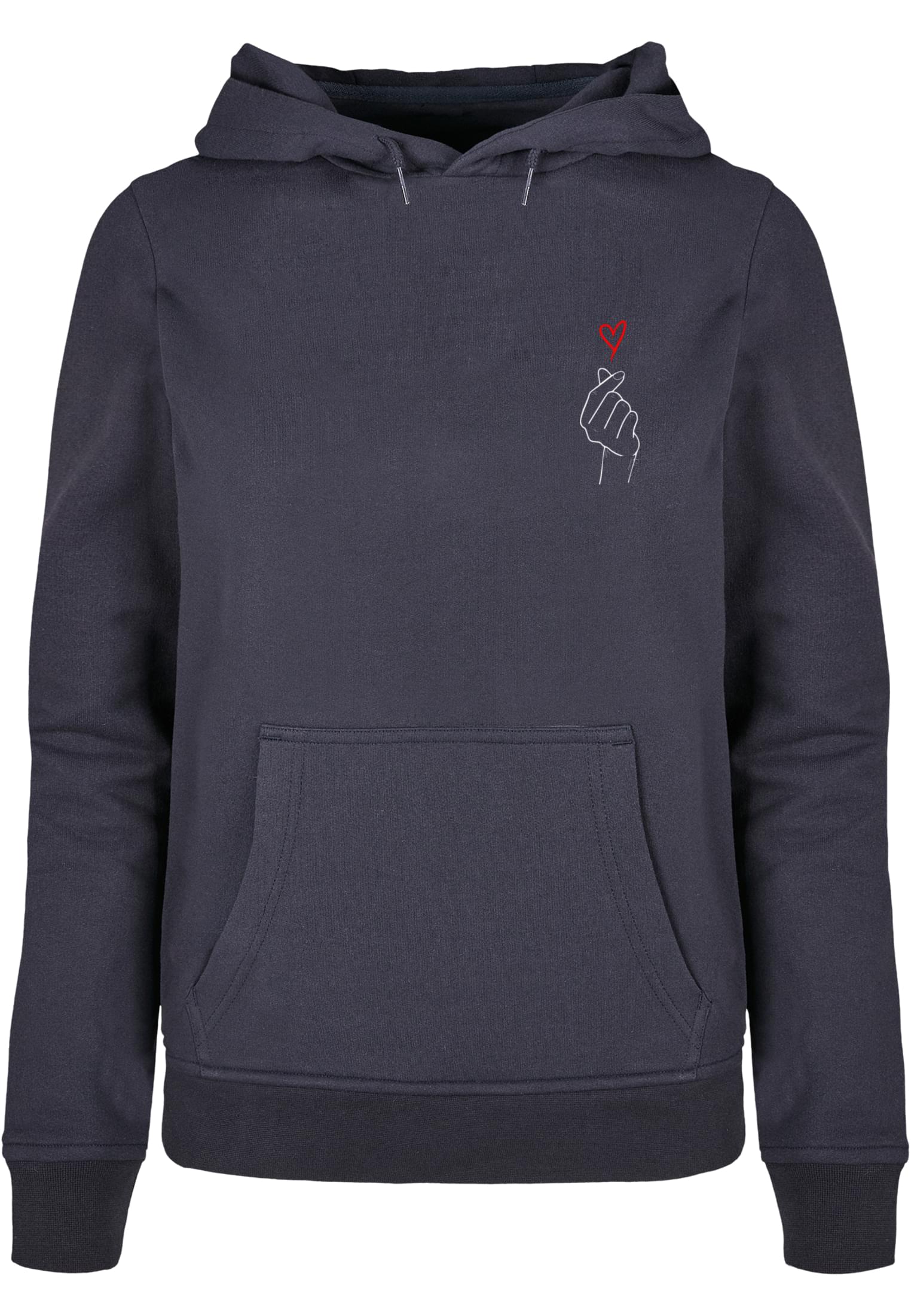Merchcode Ladies Felpa con cappuccio Heart Basic