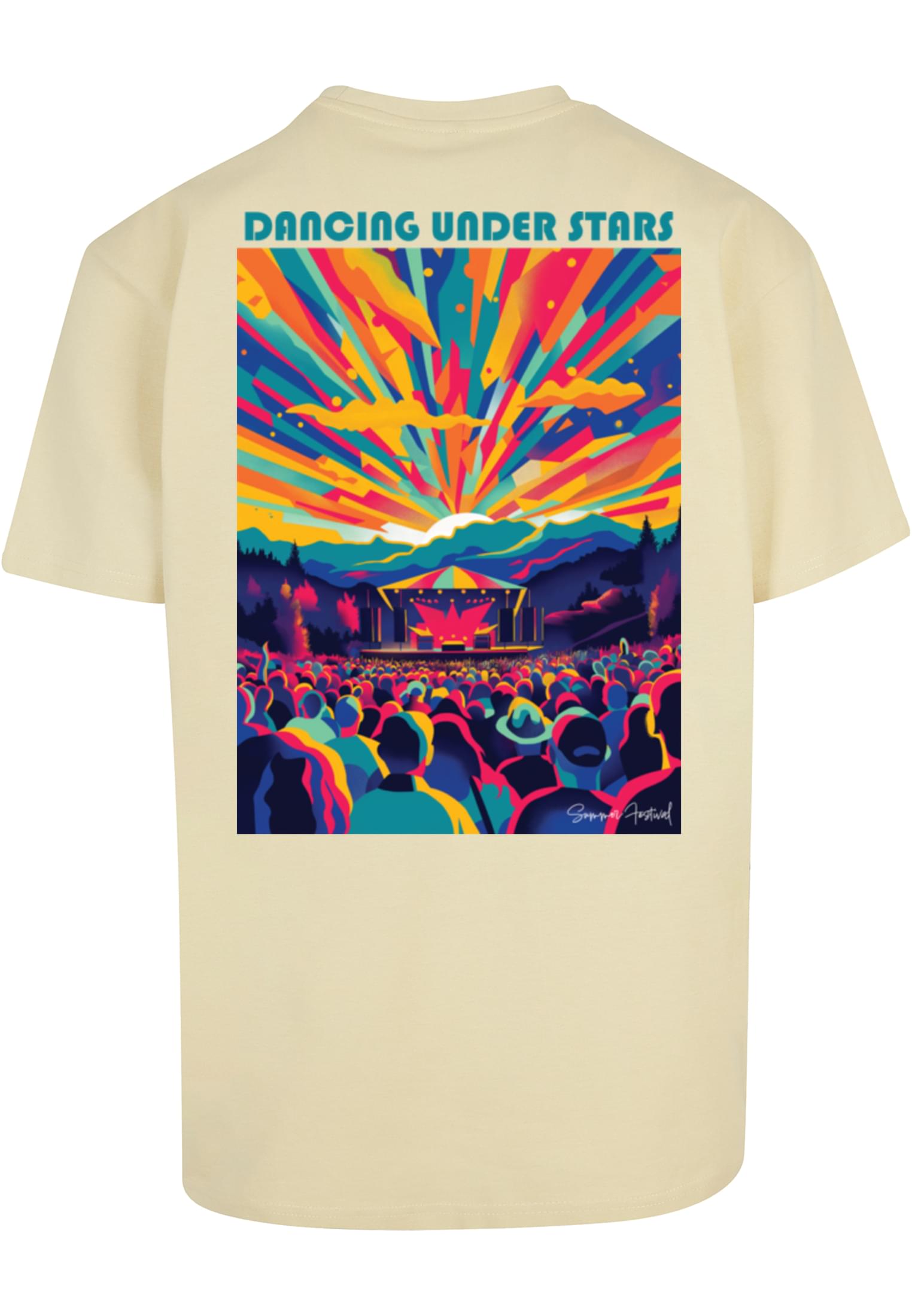 Merchcode Maglietta Dance Under Stars Oversized softyellow