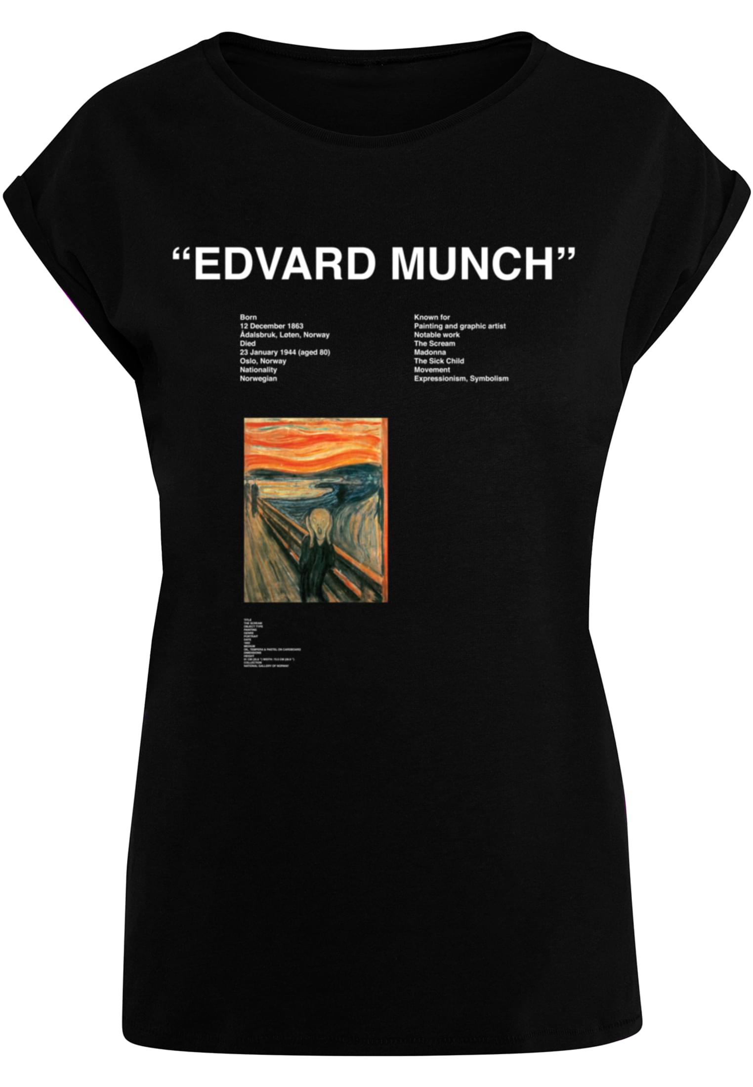 Merchcode Ladies Maglietta APOH Munch Edvard