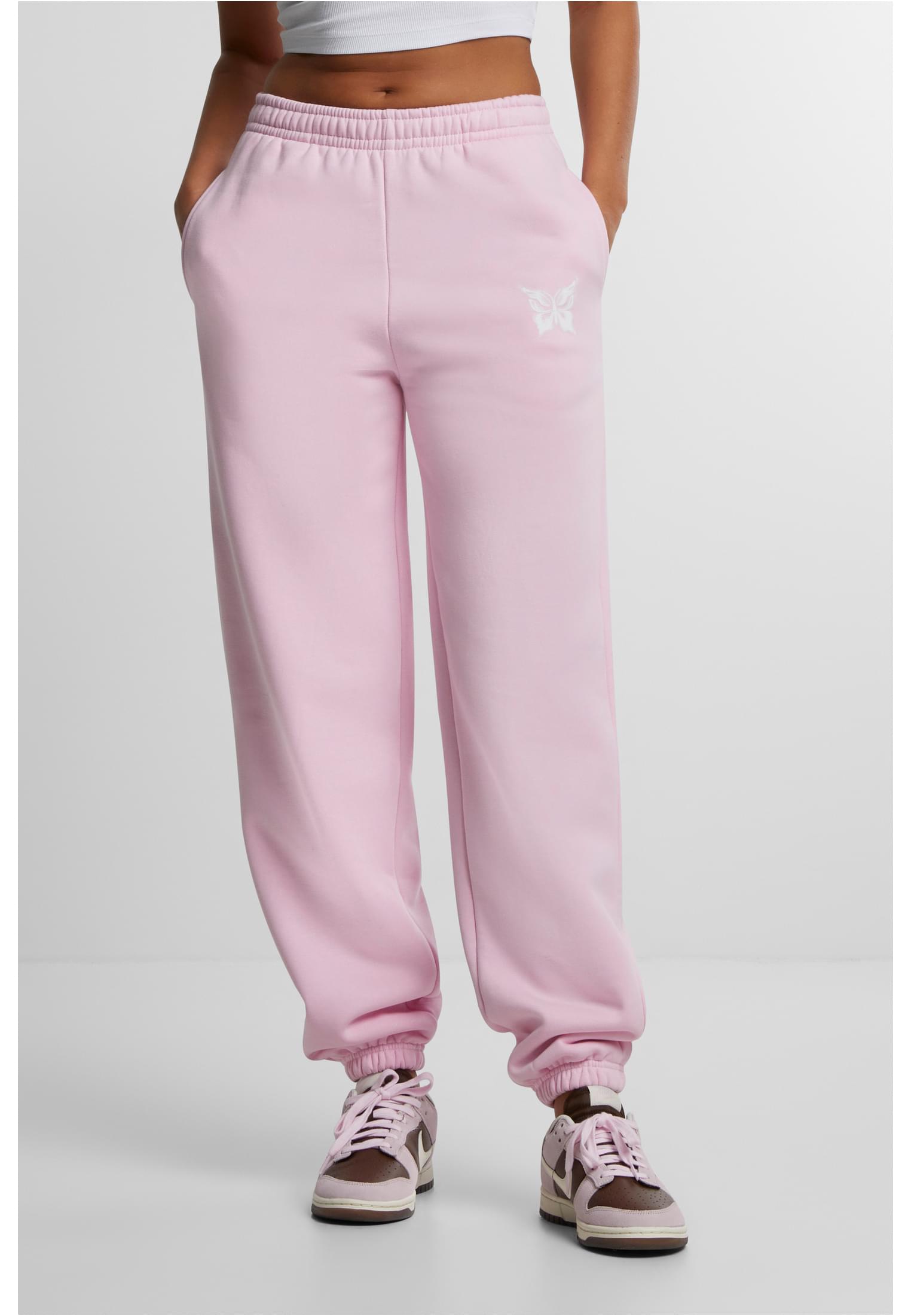 Miss Tee Pantaloni della tuta Karma Butterfly Fluffy softpink