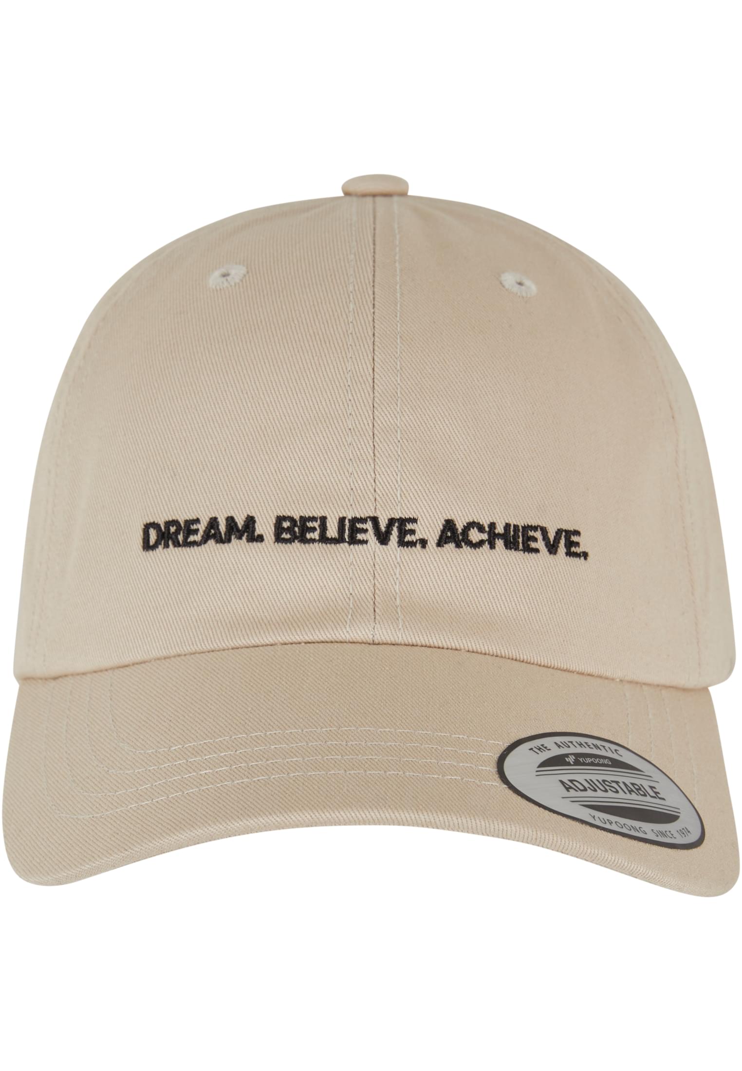 Miss Tee Cappello Dream Believe Achieve Cotton Twill stone one size