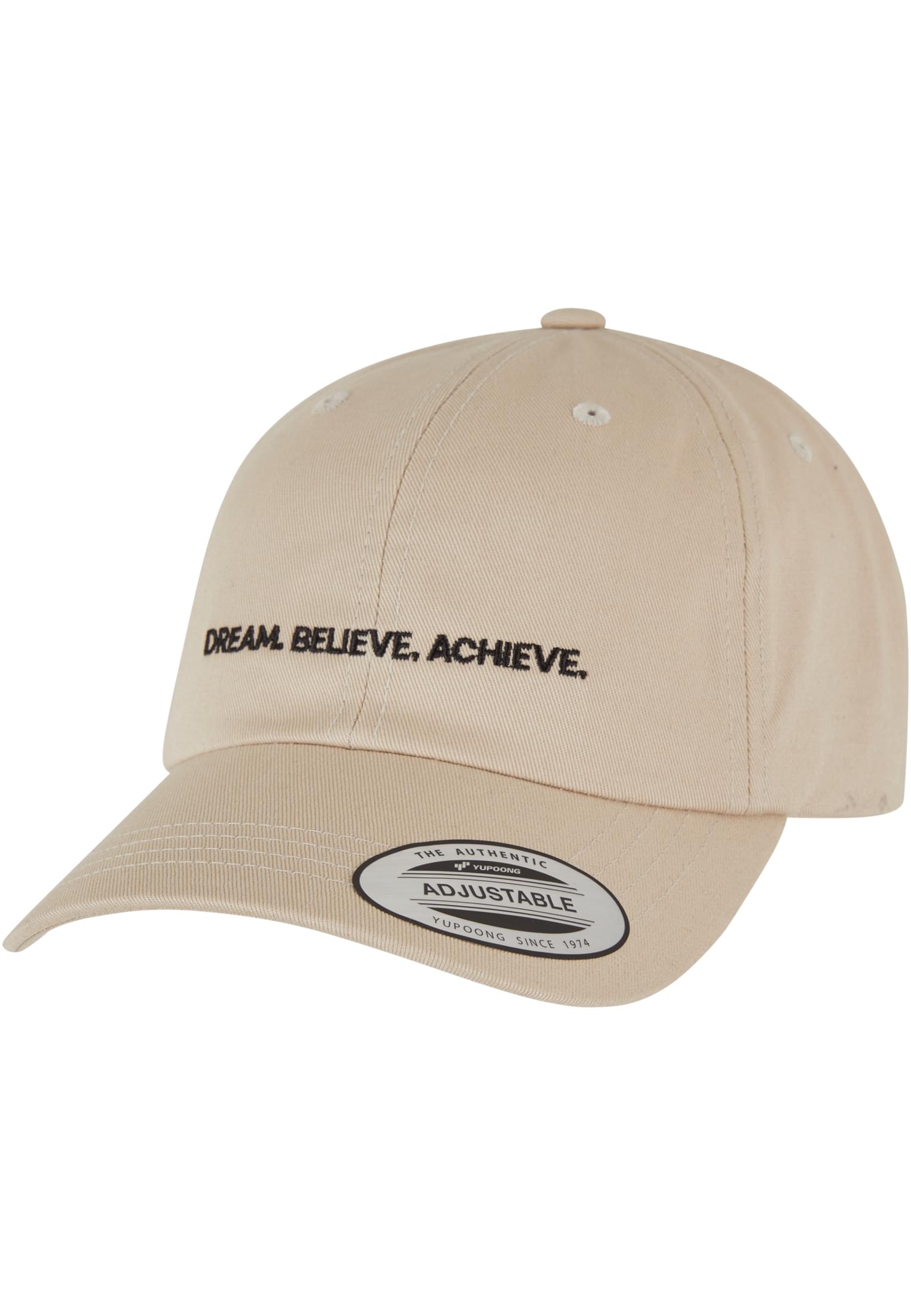 Miss Tee Cappello Dream Believe Achieve Cotton Twill stone one size