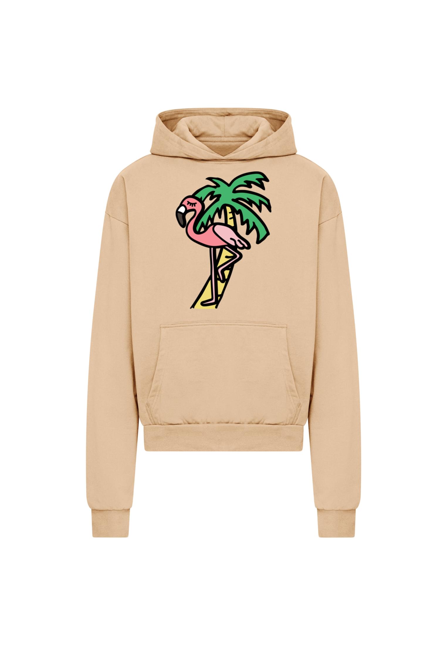 MT Men Felpa con cappuccio Flamingo unionbeige