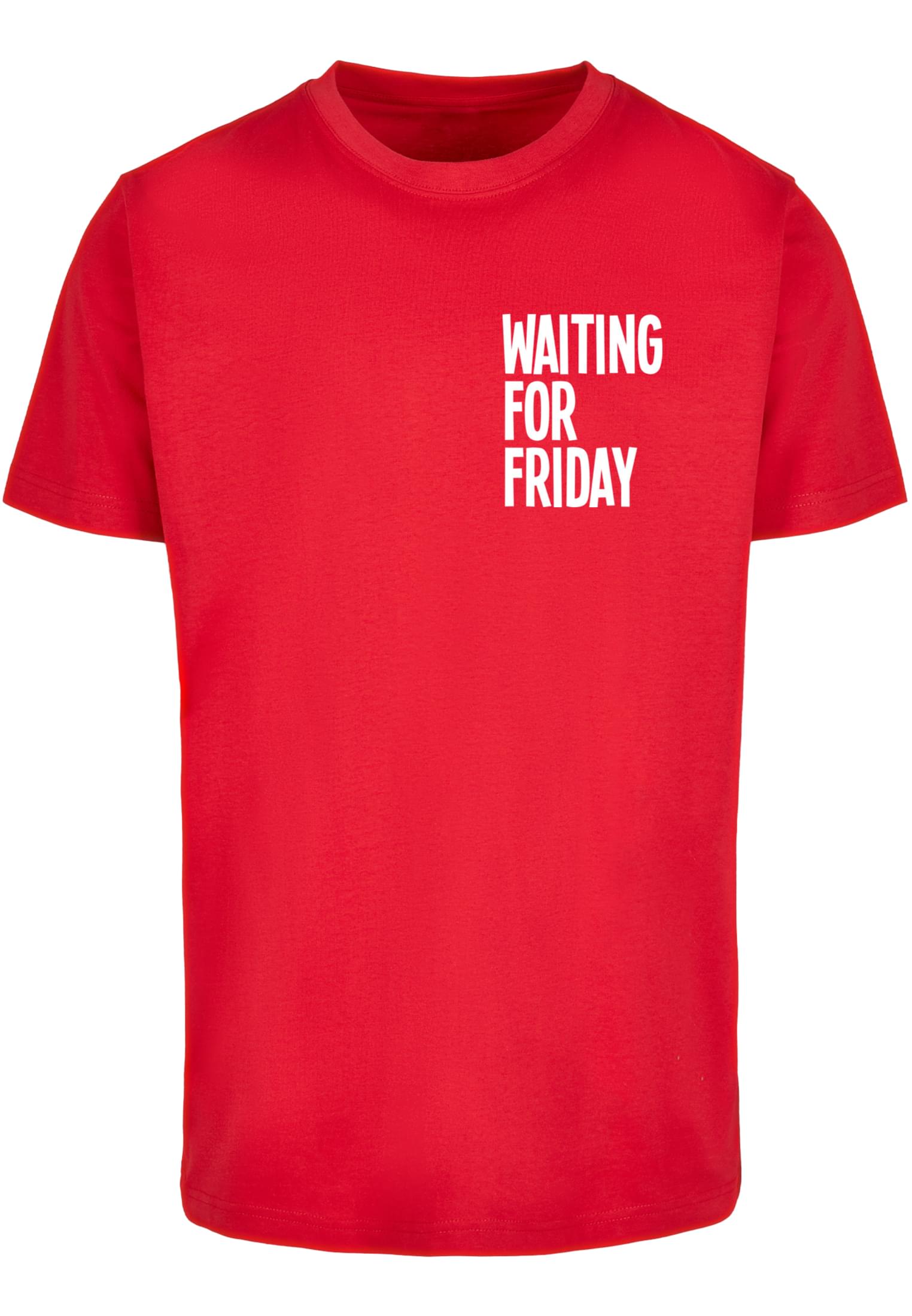 MT Men Maglietta Waiting For Friday Round Neck cityred
