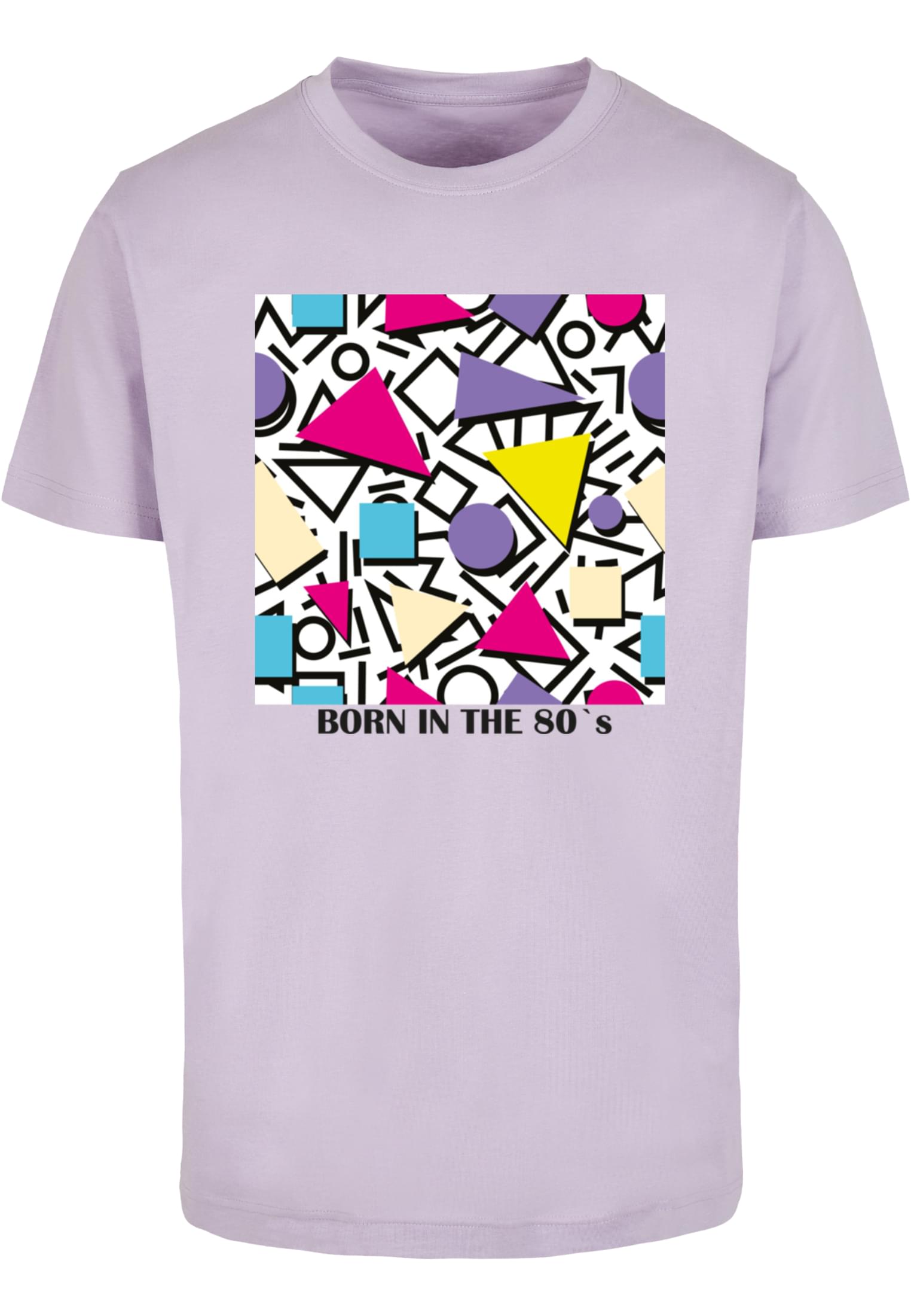 MT Men Maglietta Geometric Retro Round Neck