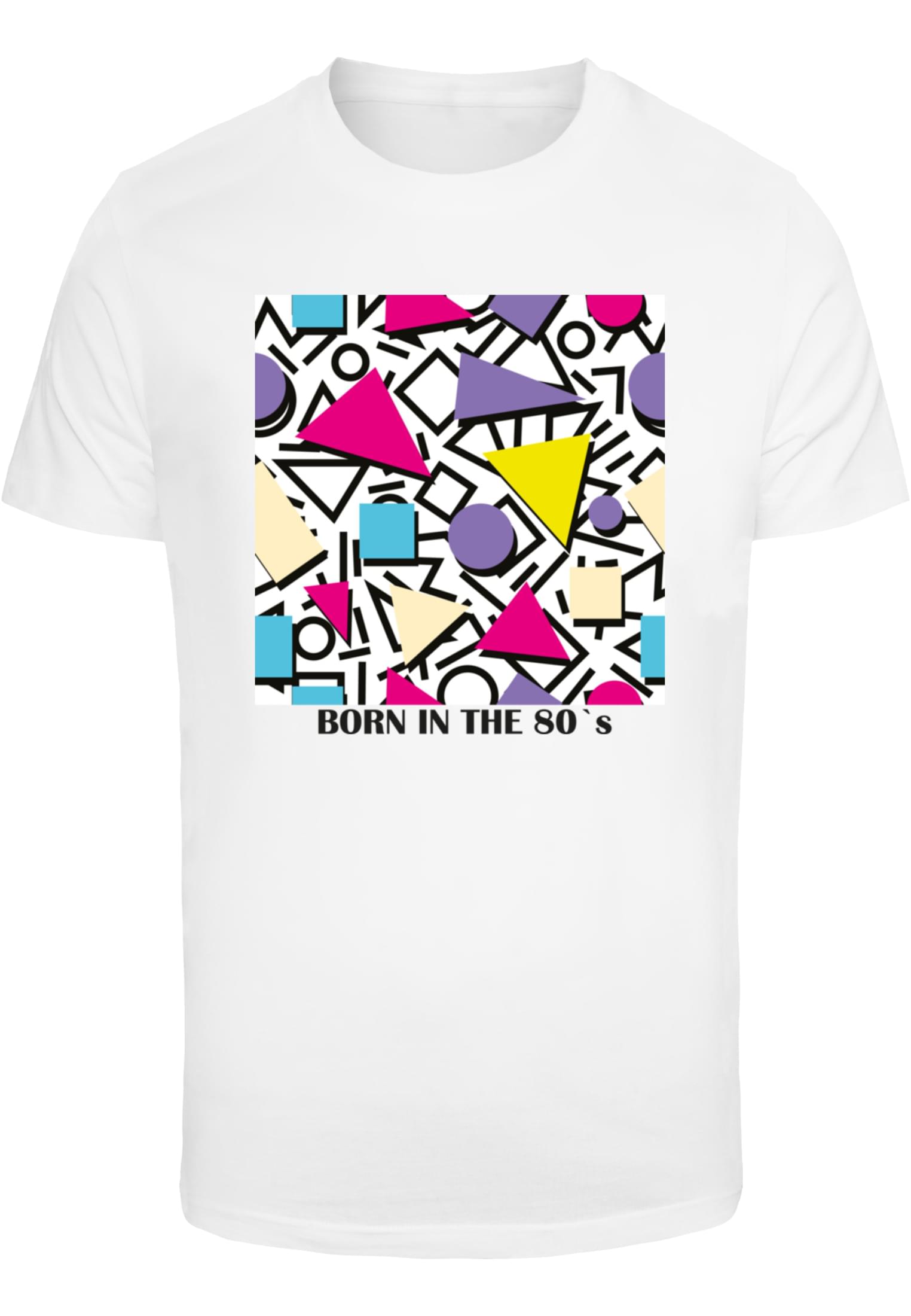 MT Men Maglietta Geometric Retro Round Neck