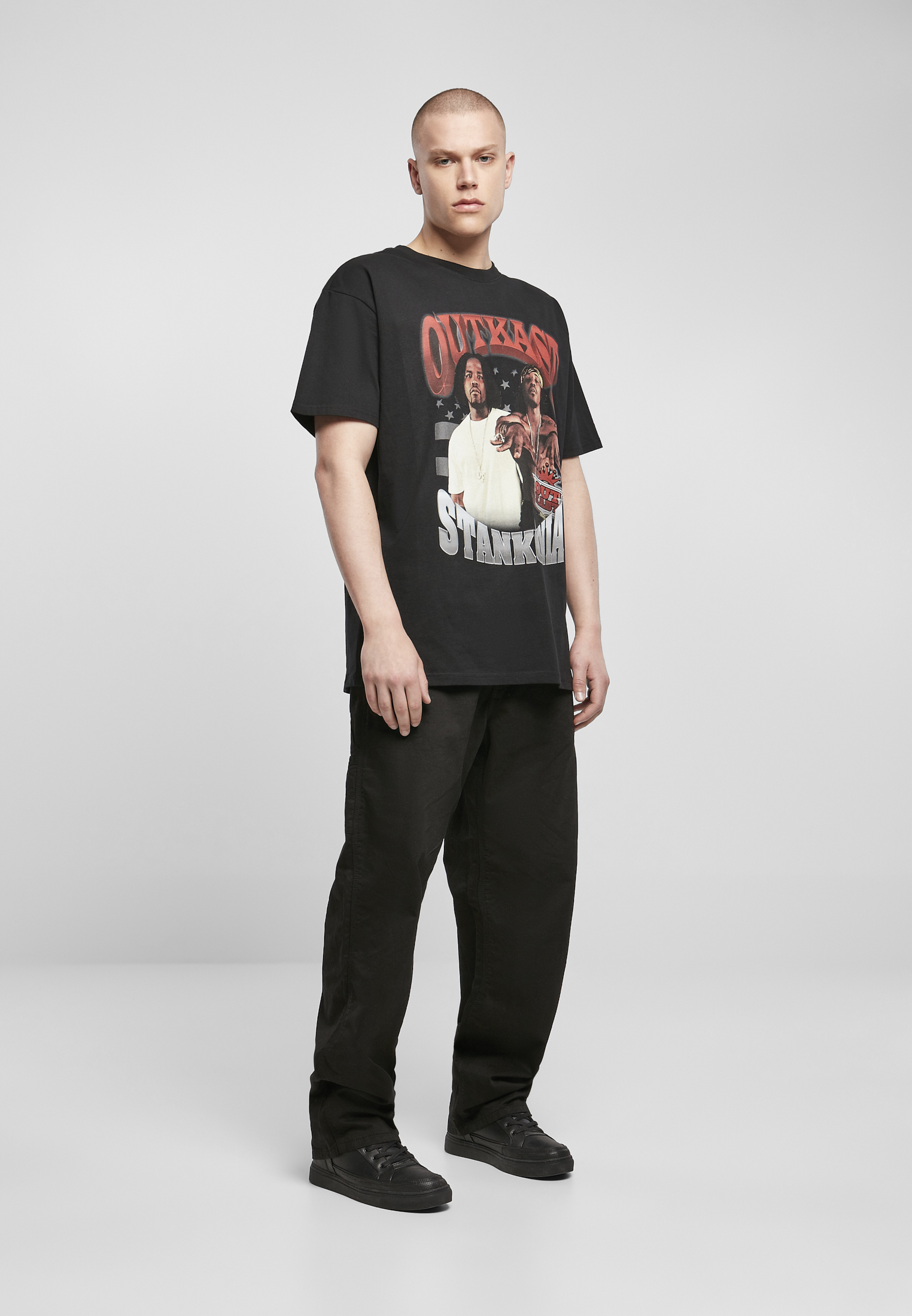 Mister tee Urban Classics Outkast Atliens Cover Oversize Short Sleeve T- Shirt Black