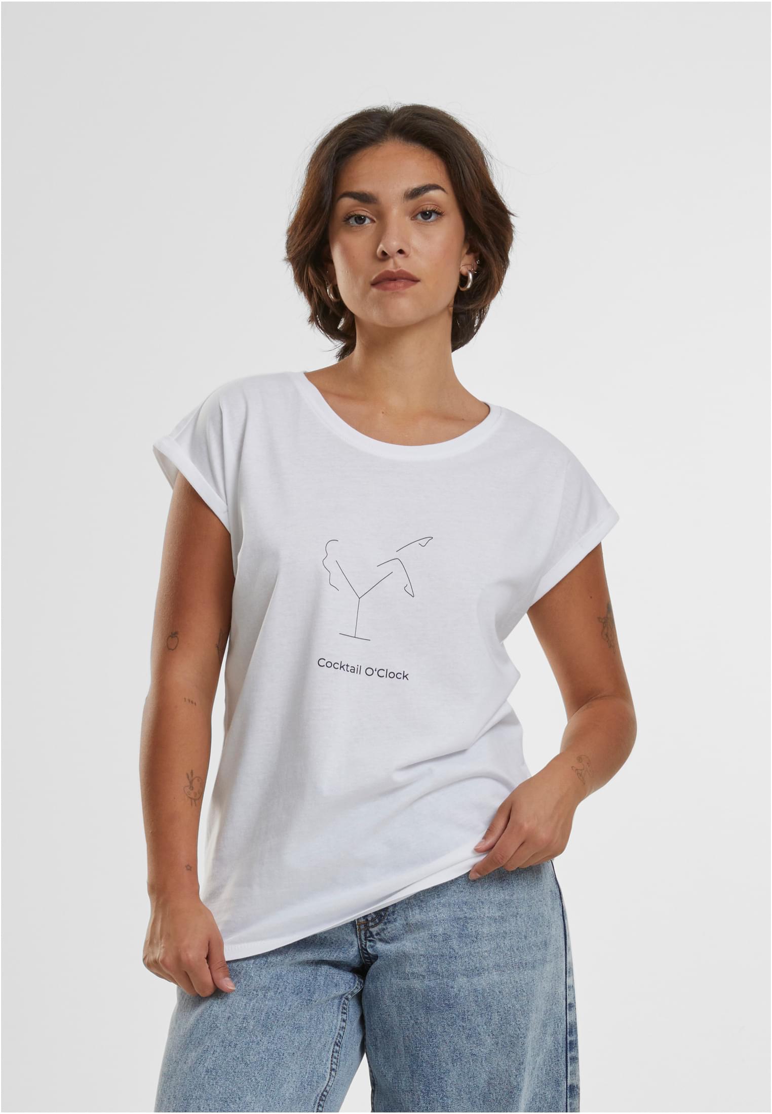 MT Ladies Maglietta Cocktail O'Clock T- Round Neck