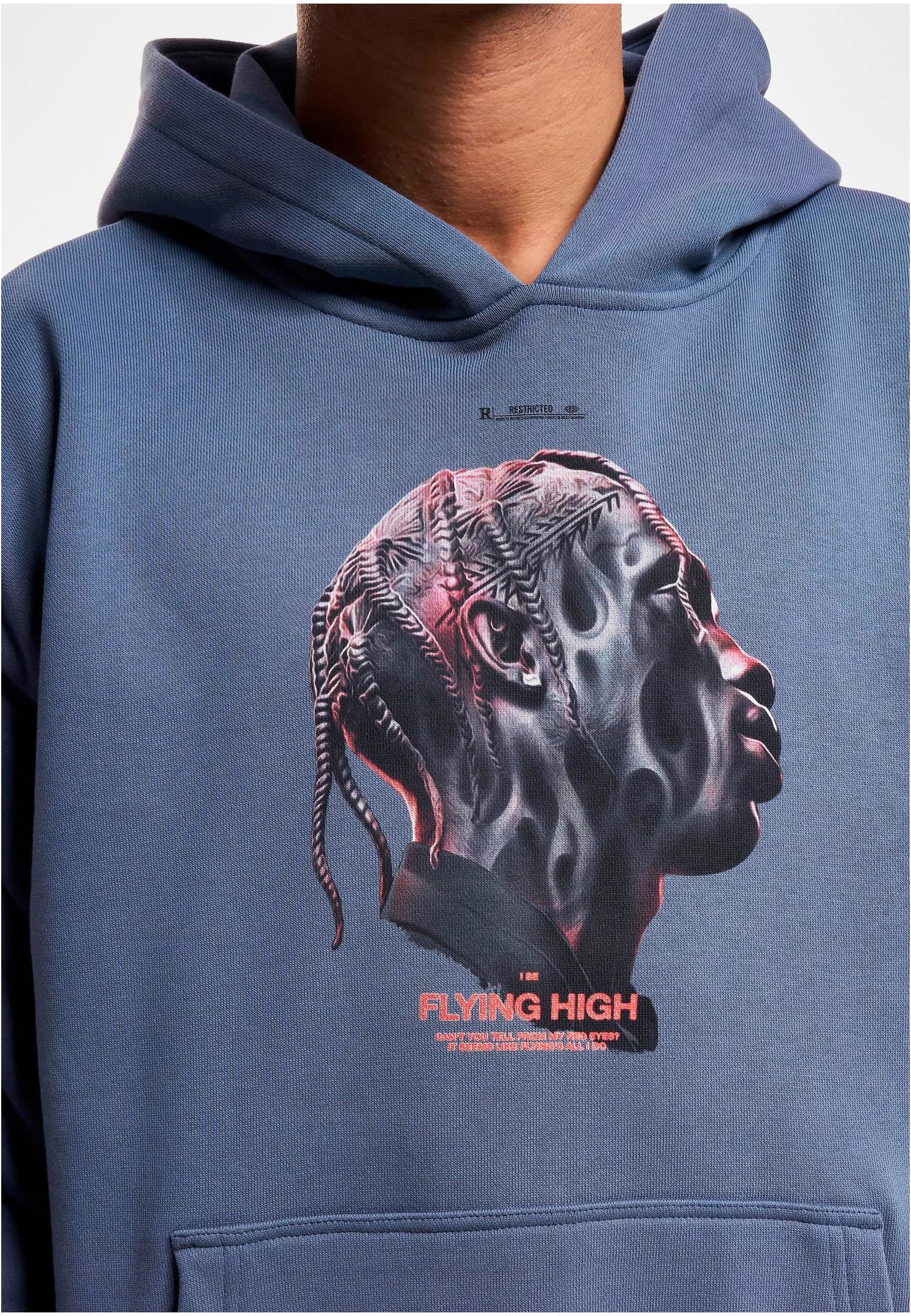 MT Upscale Felpa con cappuccio Flying High Heavy Oversize vintageblue