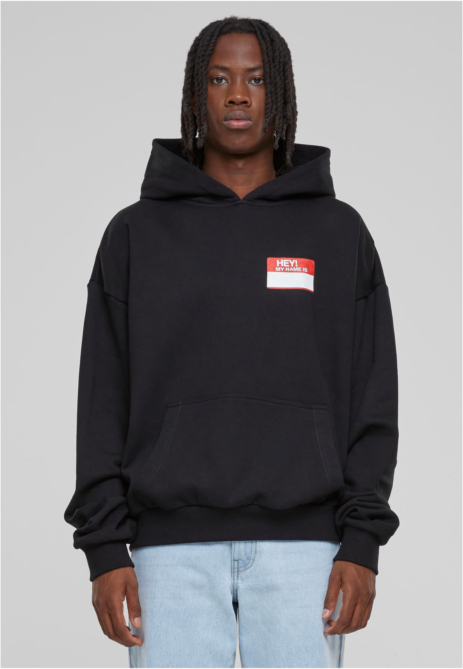 MT Upscale Felpa con cappuccio Hey! My Name Is Oversize