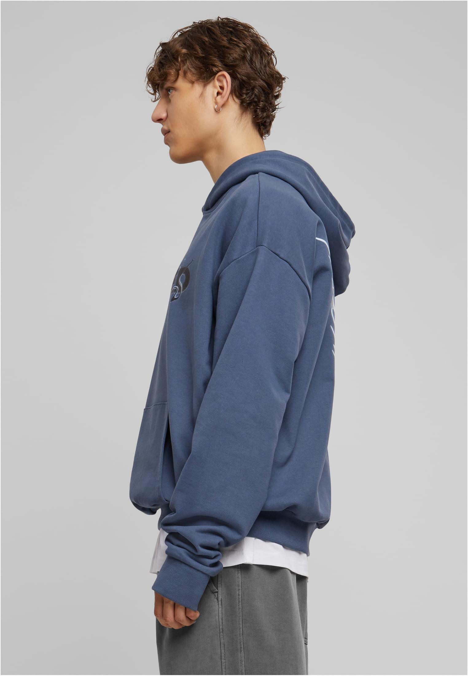 MT Upscale Felpa con cappuccio Cagedchrome Ultra Heavy Oversize vintageblue