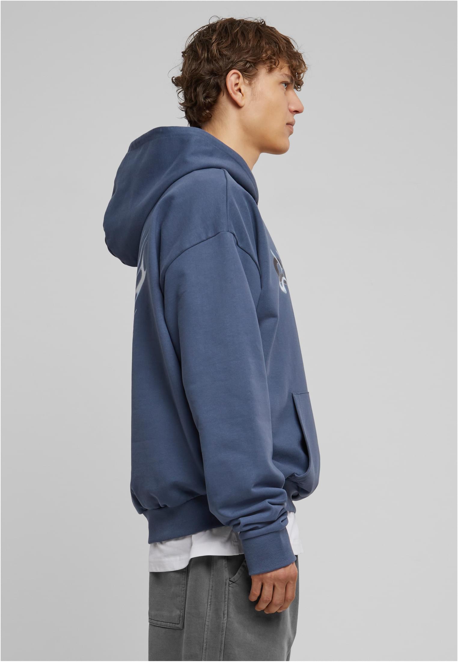MT Upscale Felpa con cappuccio Cagedchrome Ultra Heavy Oversize vintageblue