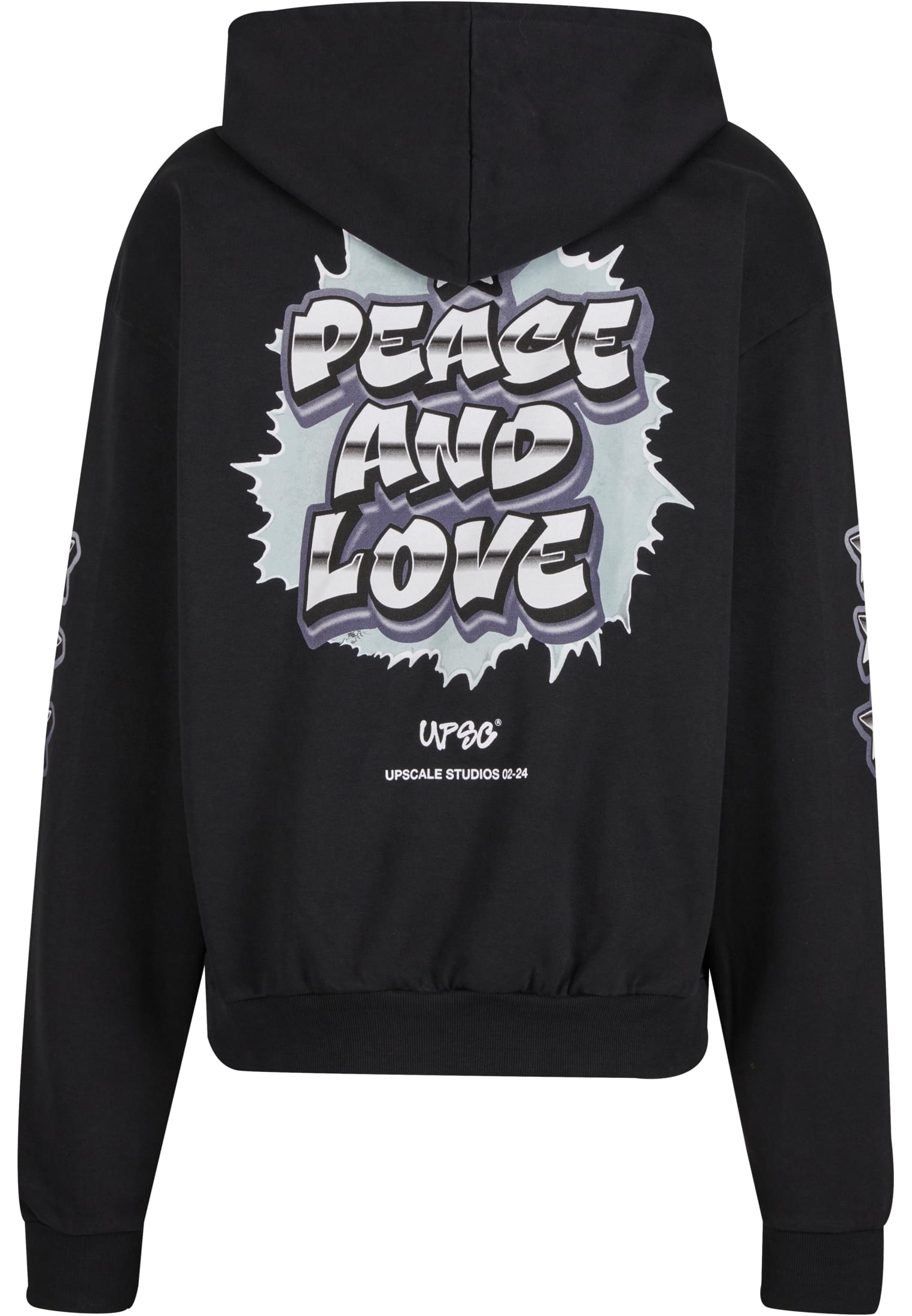 MT Upscale Felpa con cappuccio Peace&Love Ultra Heavy Oversize