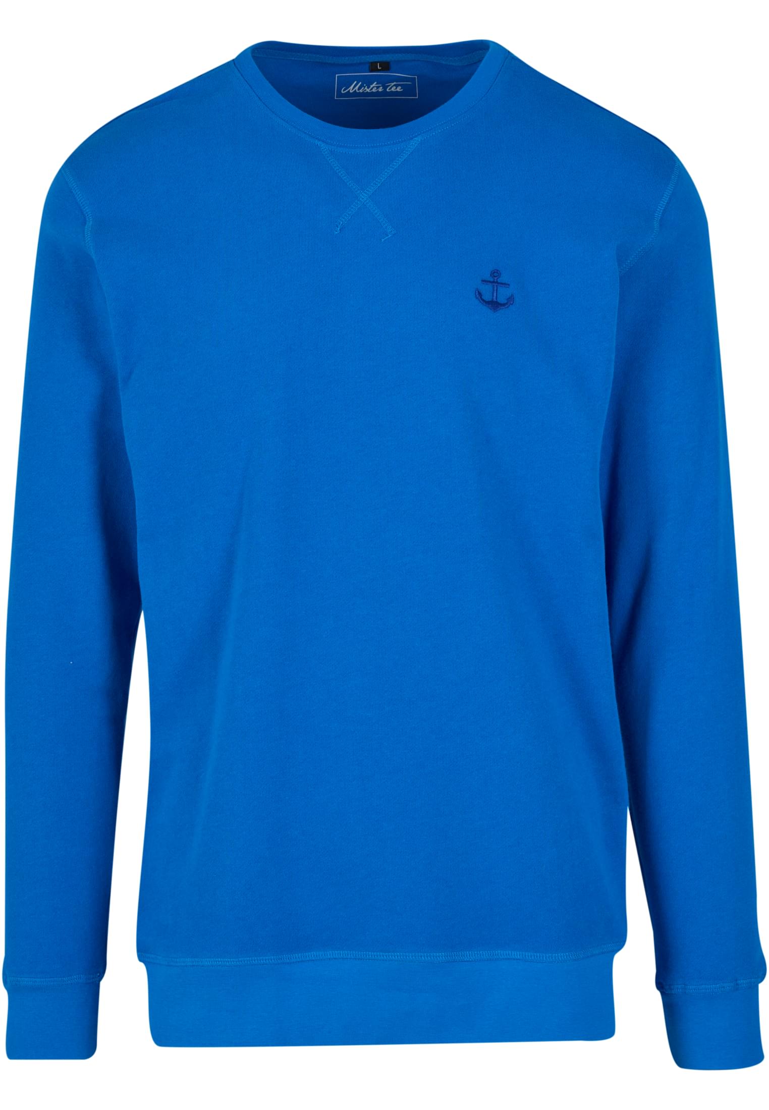 MT Men Felpa Anchor Sign EMB Light Crew cobalt