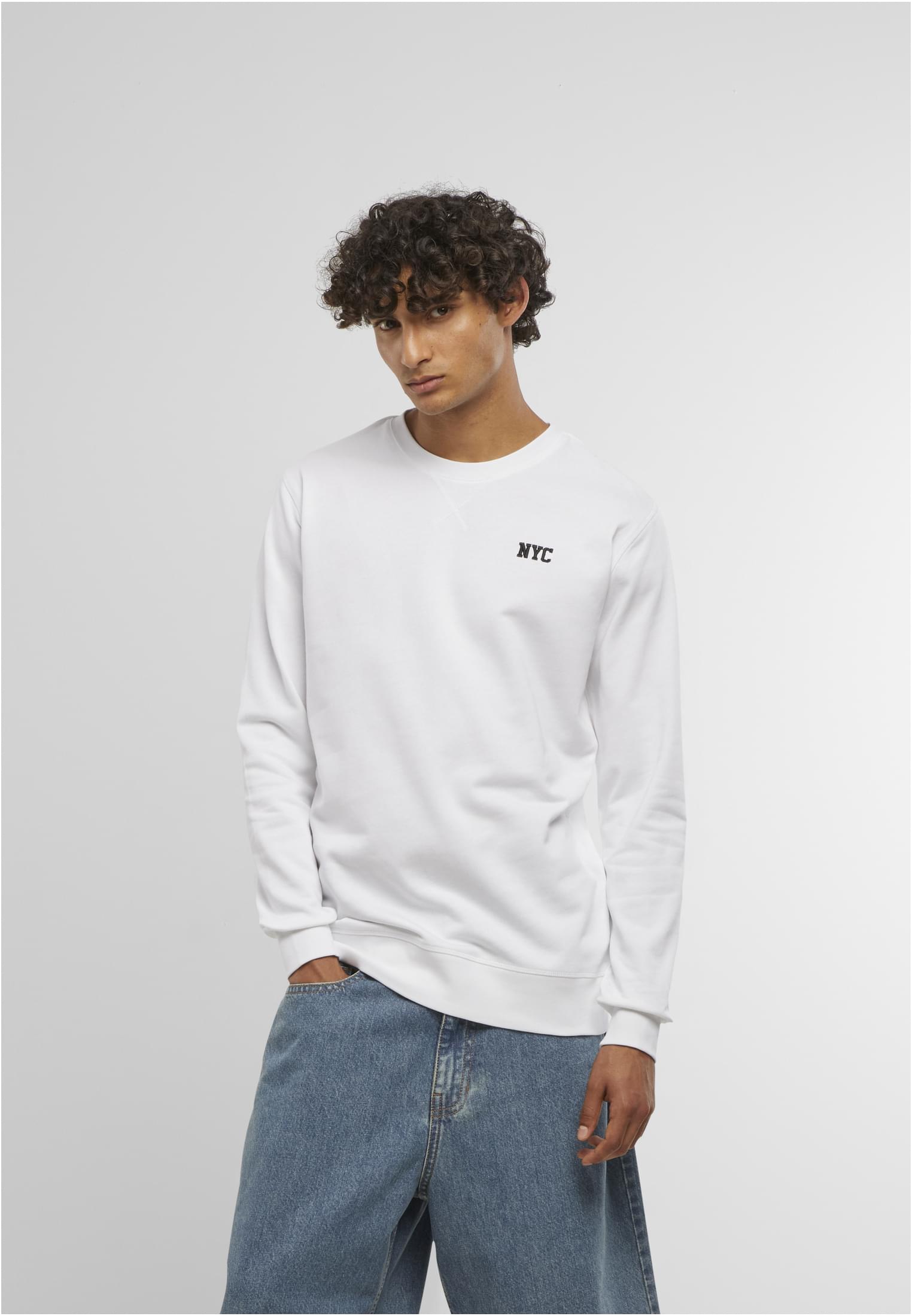 MT Men Felpa NYC Wording EMB Light Crew