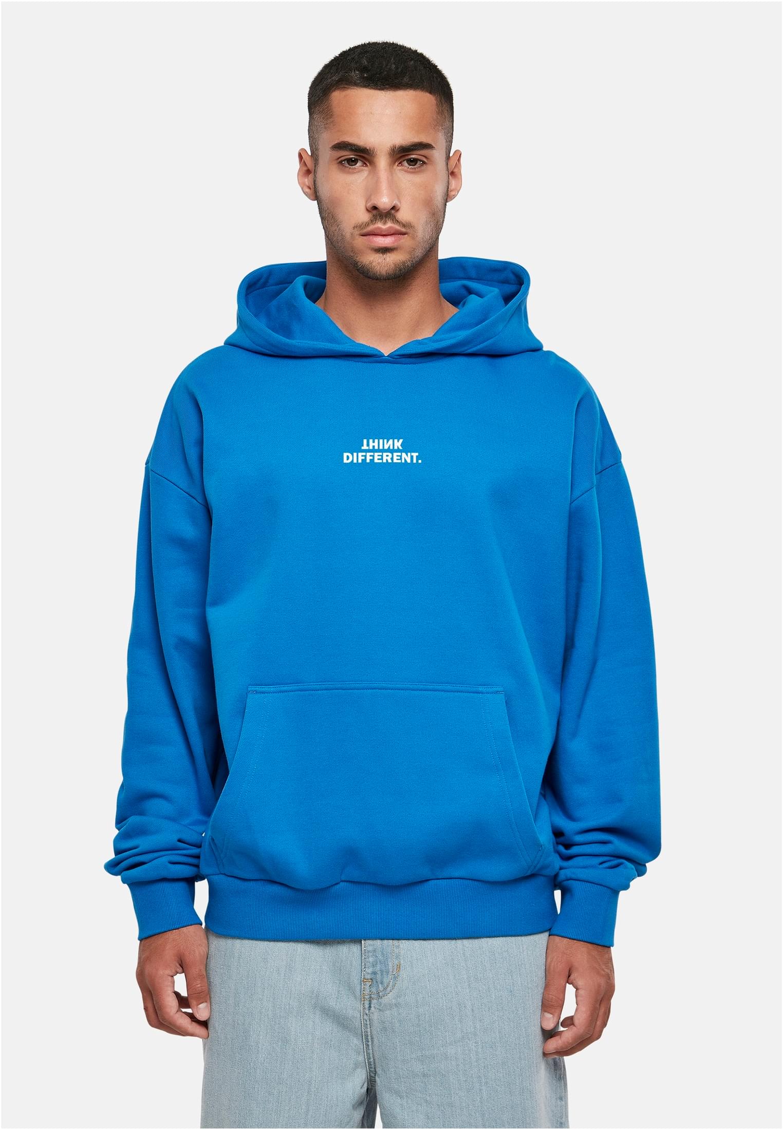 MT Men Felpa con cappuccio Think Different Heavy Oversize cobalt