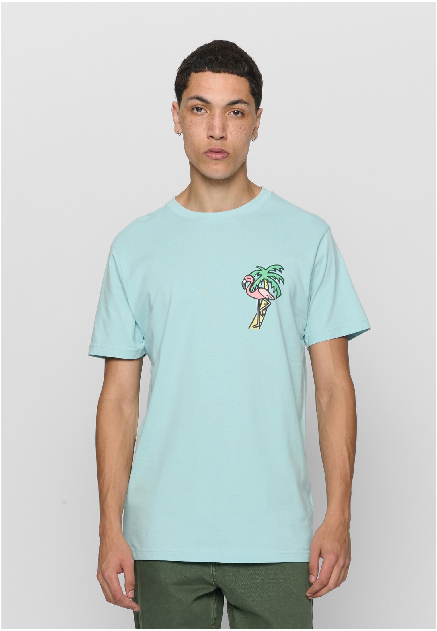 MT Men Maglietta Flamingo Round Neck ocean