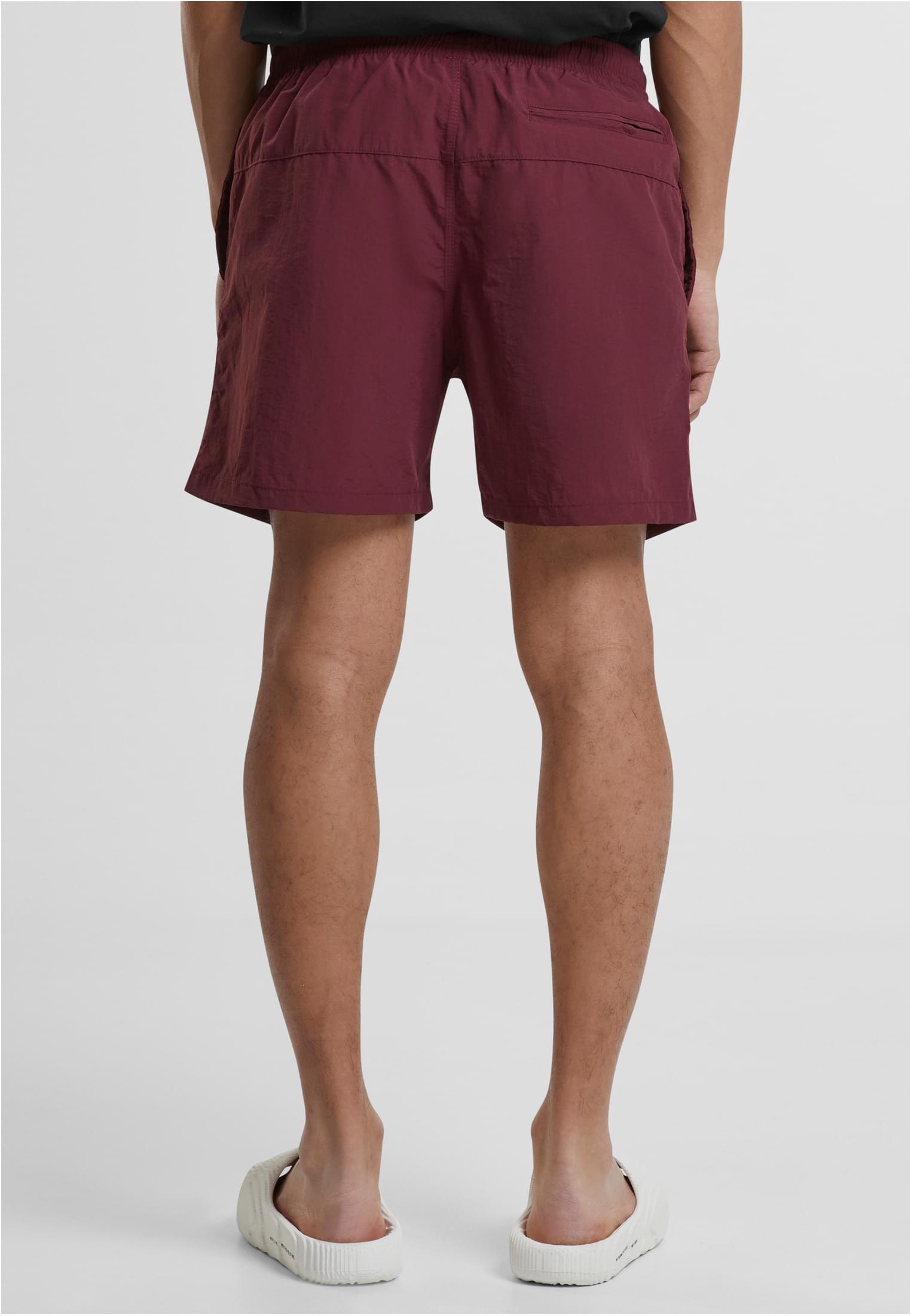 Urban Classics Pantaloncini Block Swim blk/blk+cherry
