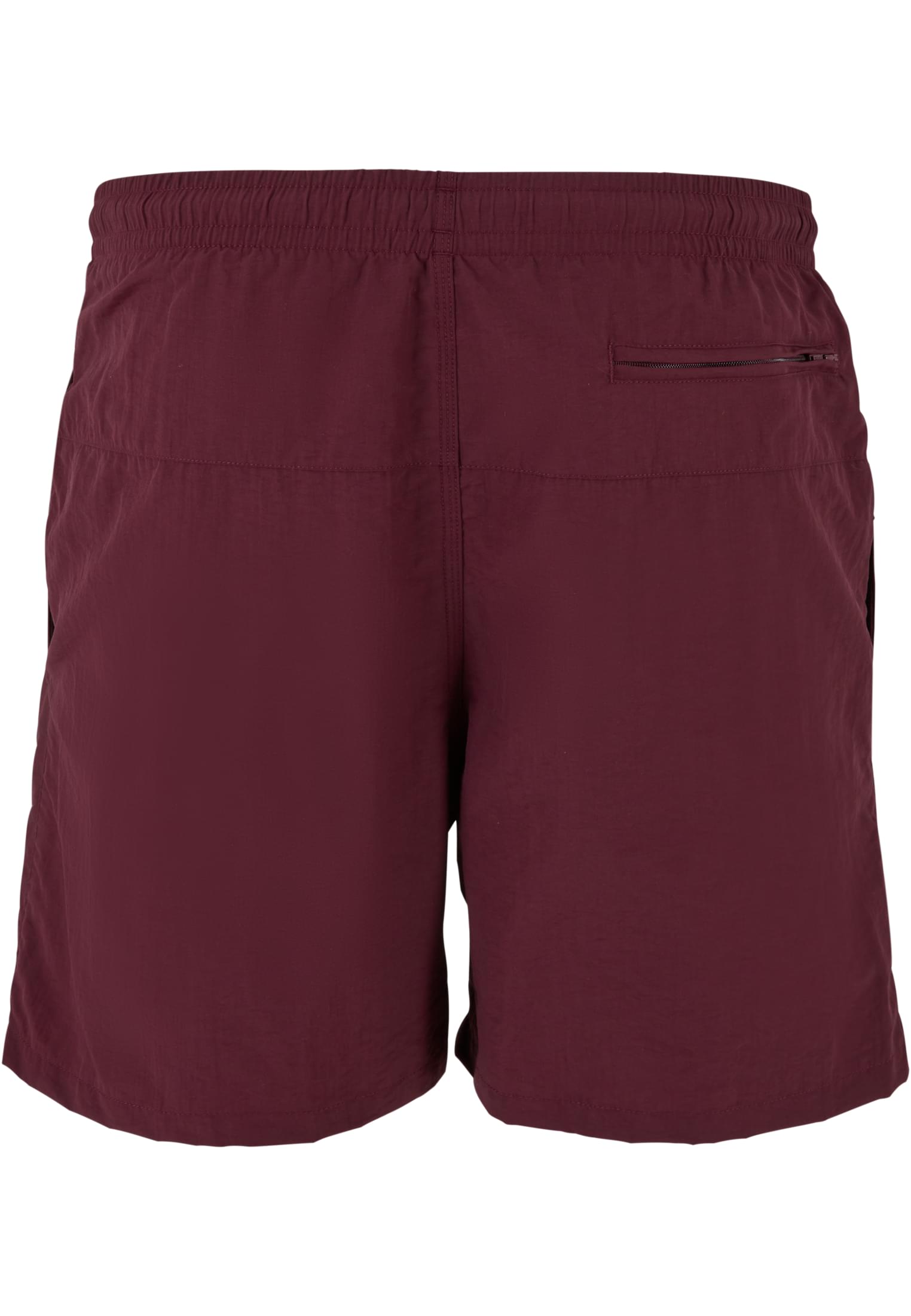 Urban Classics Pantaloncini Block Swim blk/blk+cherry