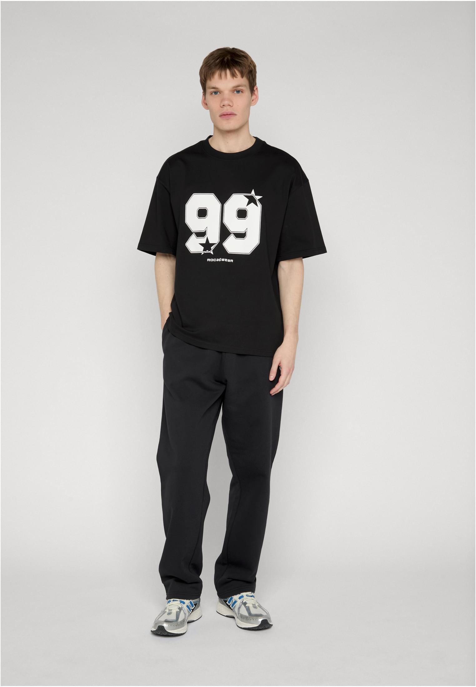 Rocawear Pantaloni della tuta Moola jetblack/brightwhite