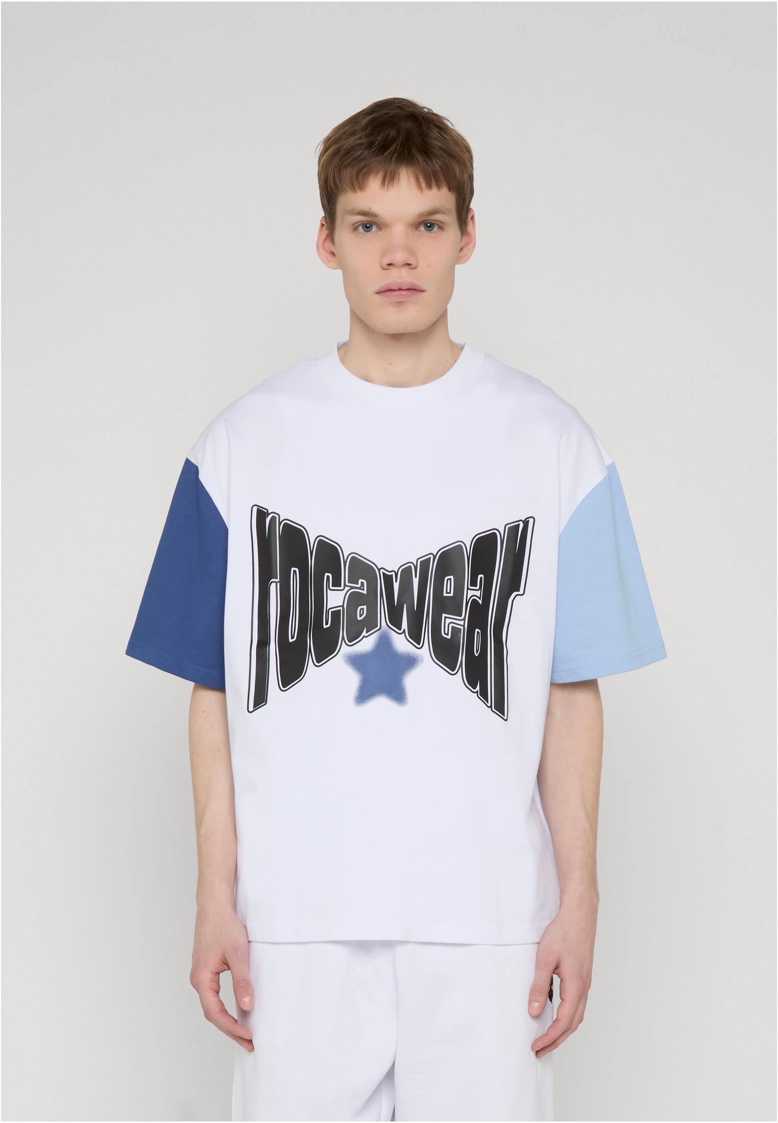 Rocawear Maglietta COLORED brightwhite/truenavy/brunnerablue