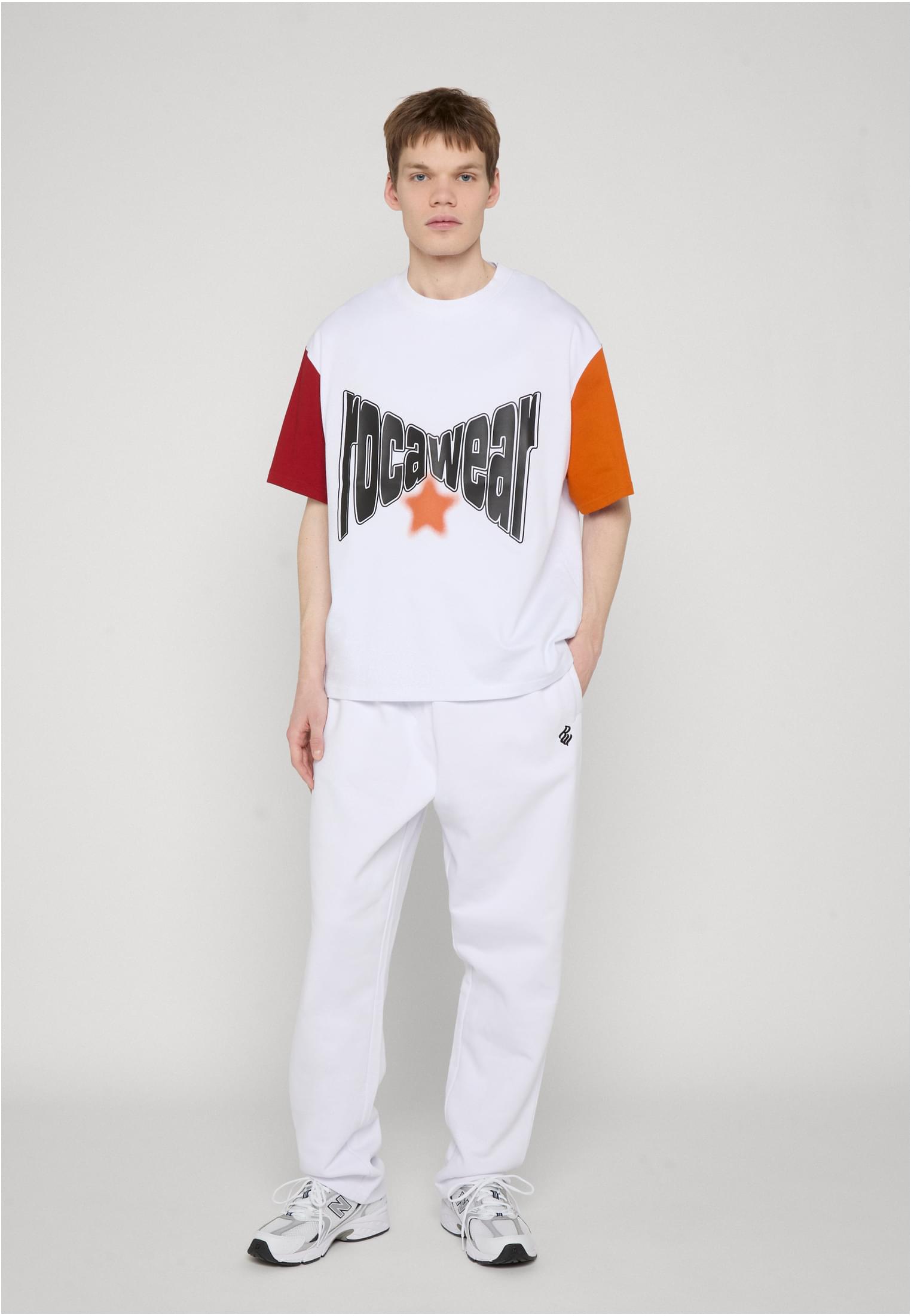 Rocawear Maglietta COLORED brightwhite/reddahlia/hawaiiansunset