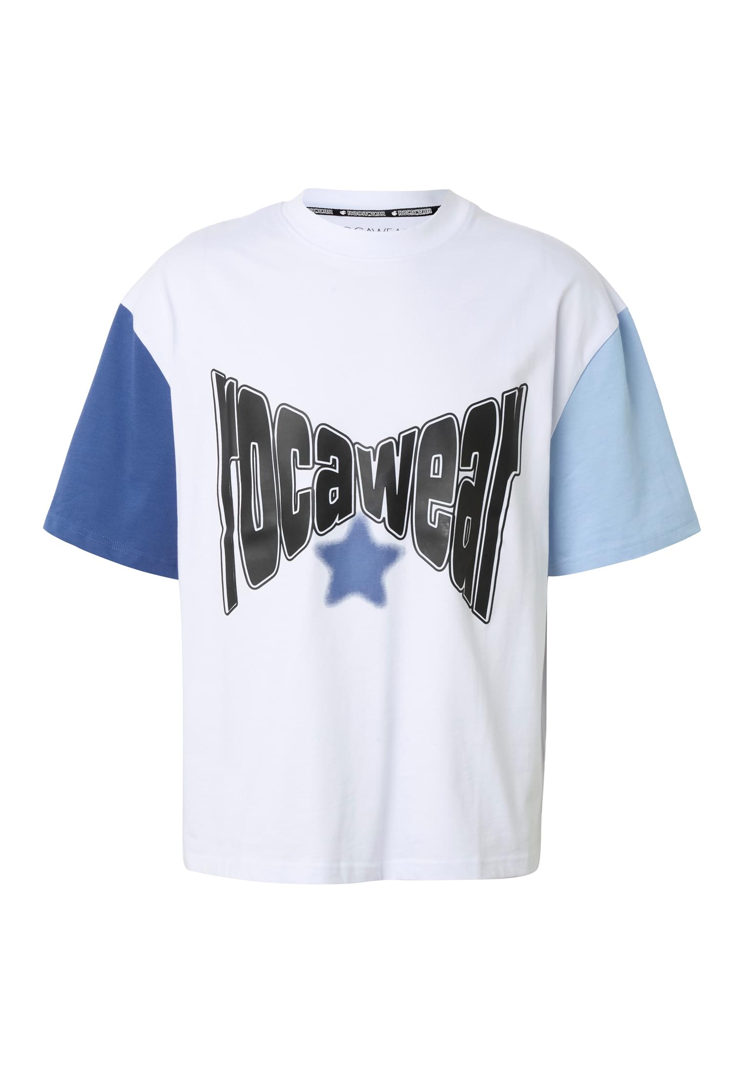 Rocawear Maglietta COLORED brightwhite/truenavy/brunnerablue