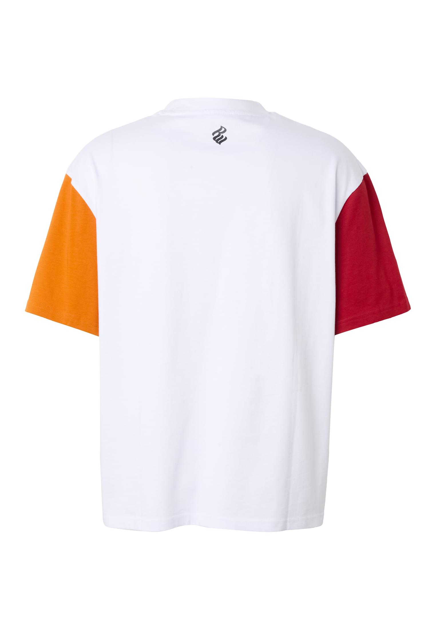 Rocawear Maglietta COLORED brightwhite/reddahlia/hawaiiansunset