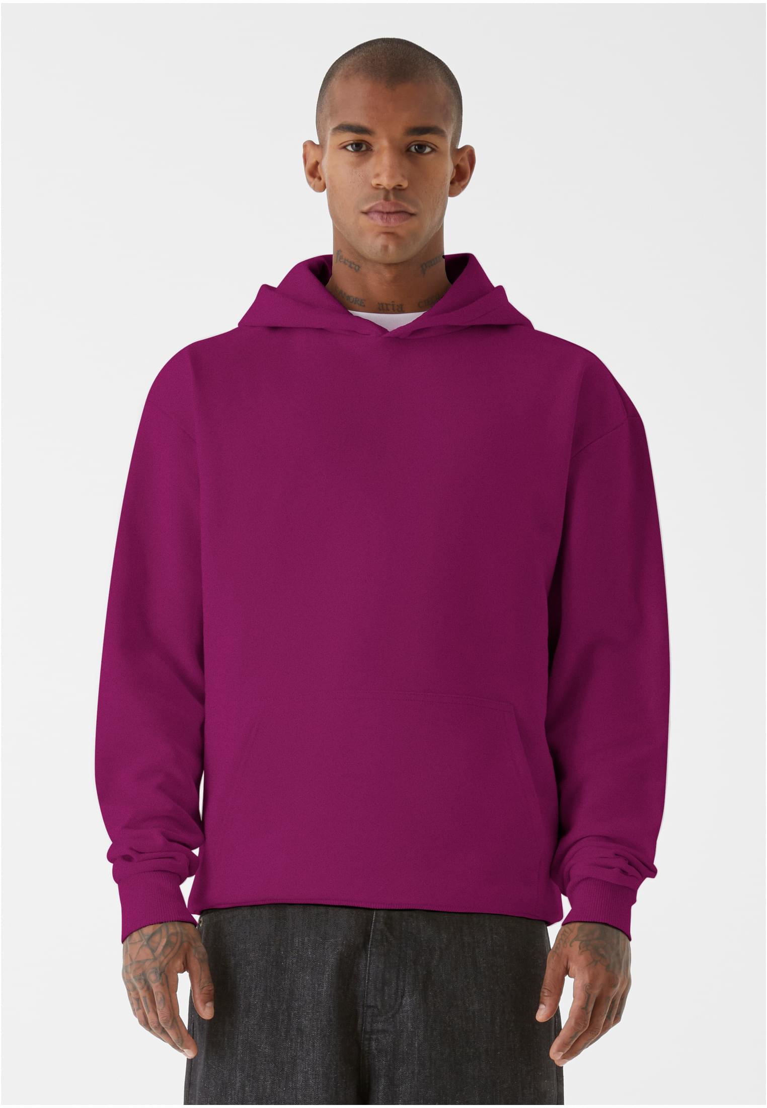 9N1M SENSE Felpa con cappuccio Sense Blank aubergine