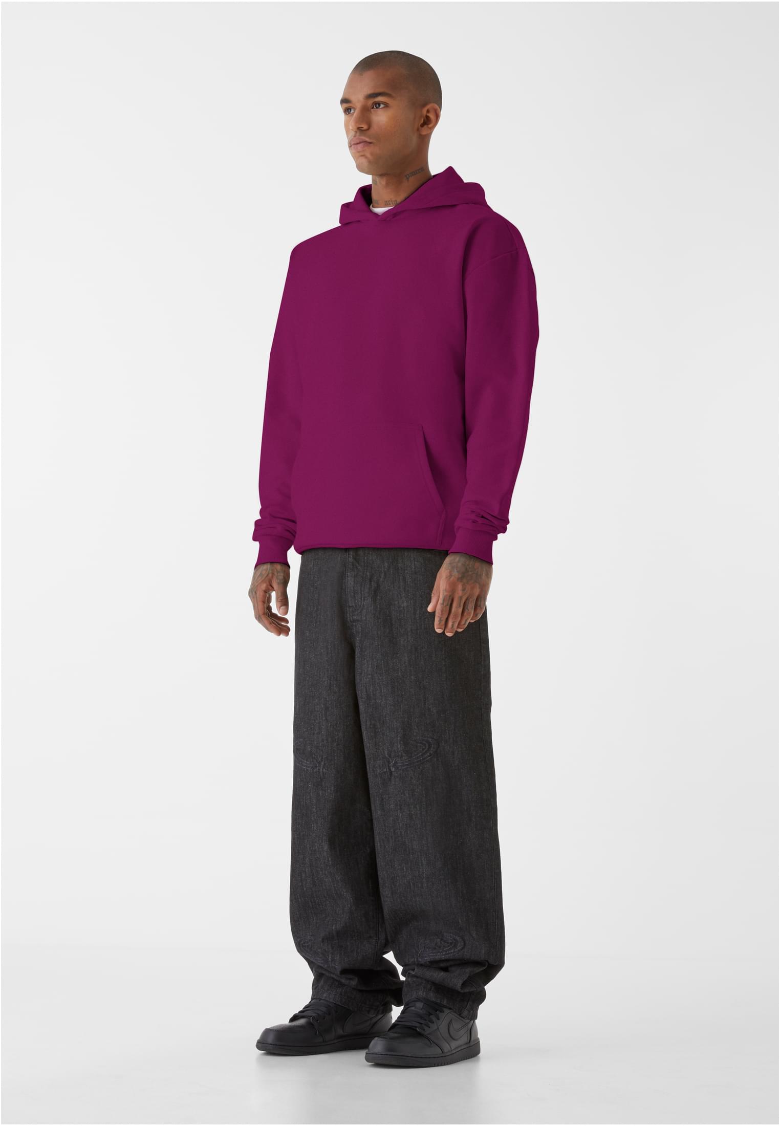 9N1M SENSE Felpa con cappuccio Sense Blank aubergine