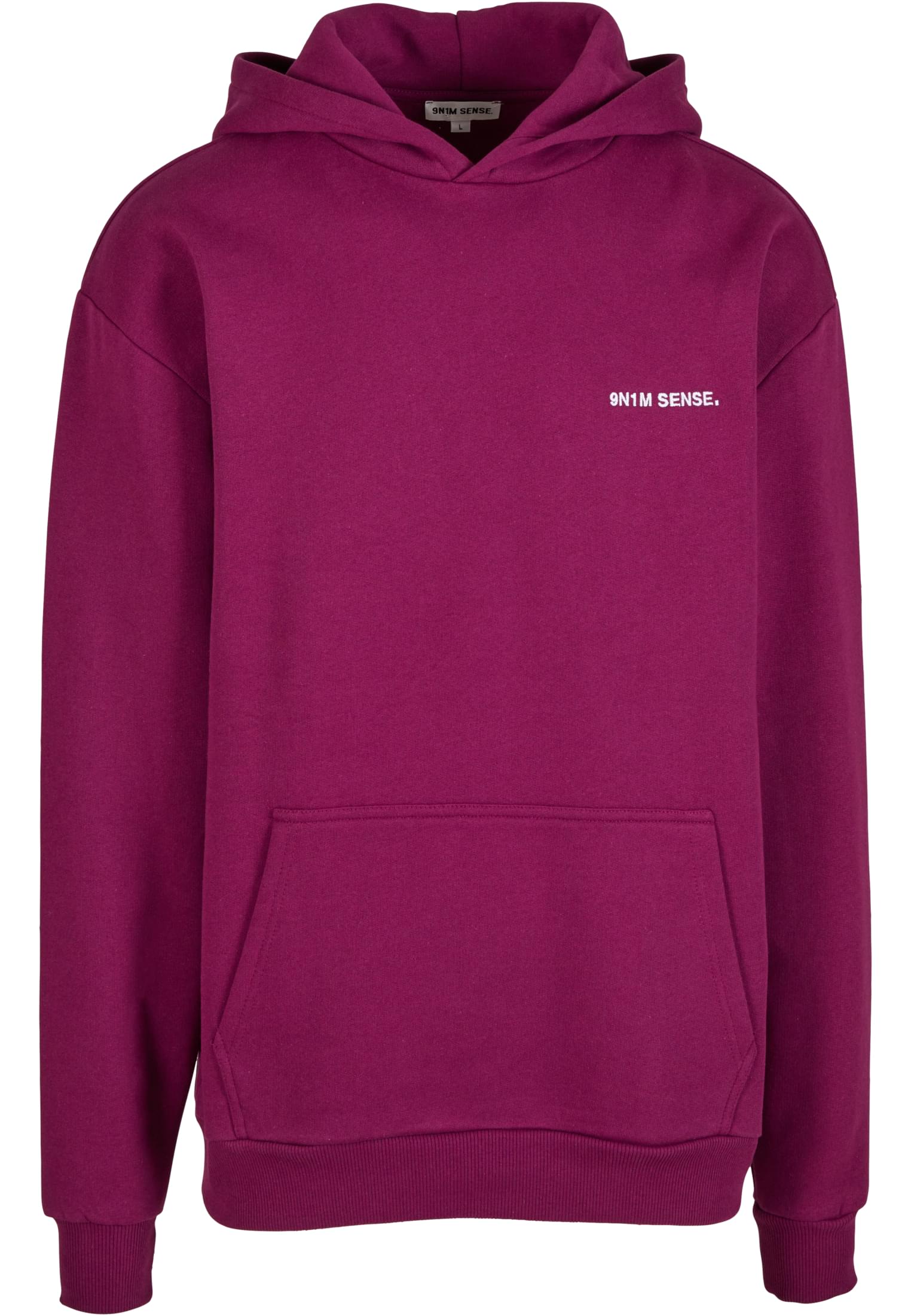 9N1M Sense Felpa con cappuccio Essential aubergine