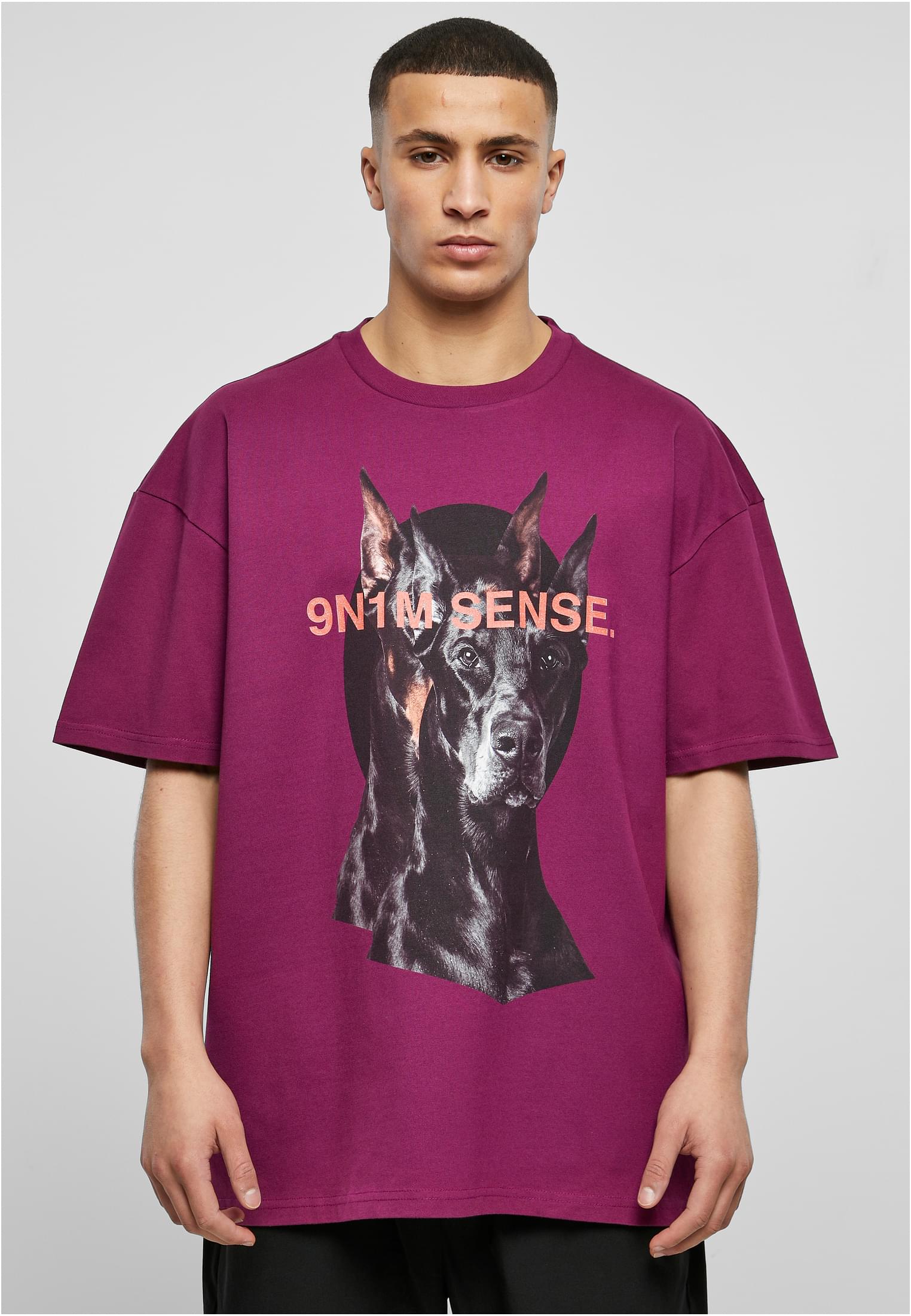 9N1M SENSE Maglietta SENSE DOG aubergine