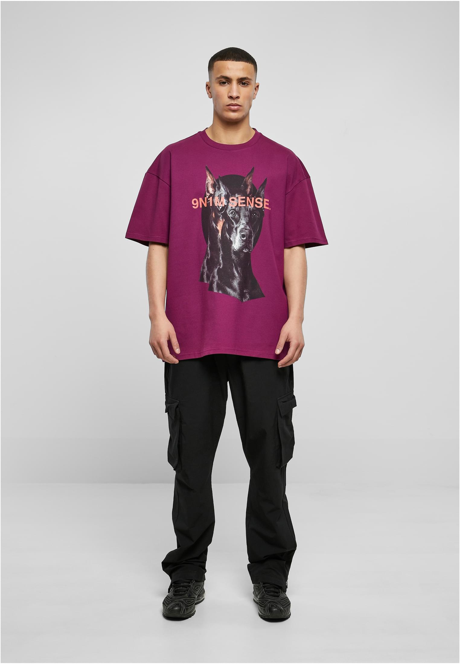 9N1M SENSE Maglietta SENSE DOG aubergine